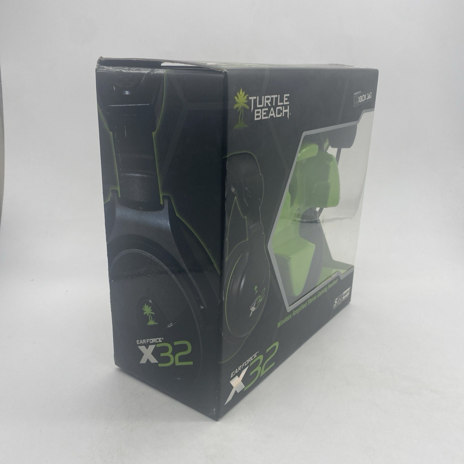 Turtle Beach Ear Force X32 Black Green Headset Microsoft Xbox 360 Missing WiFi