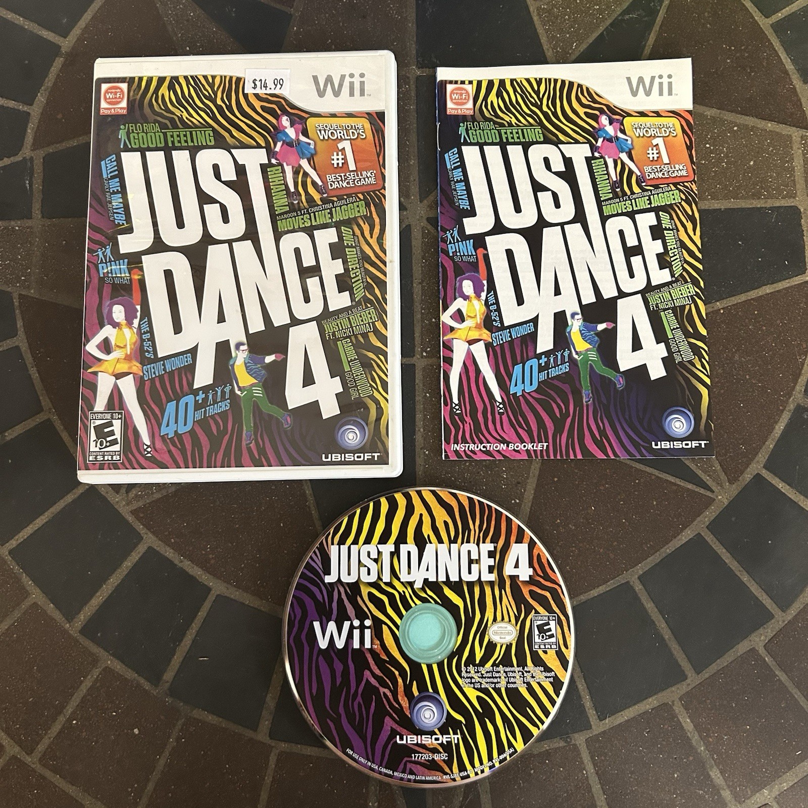 Just Dance 4 (Nintendo Wii, 2012) TESTED COMPLETE CIB