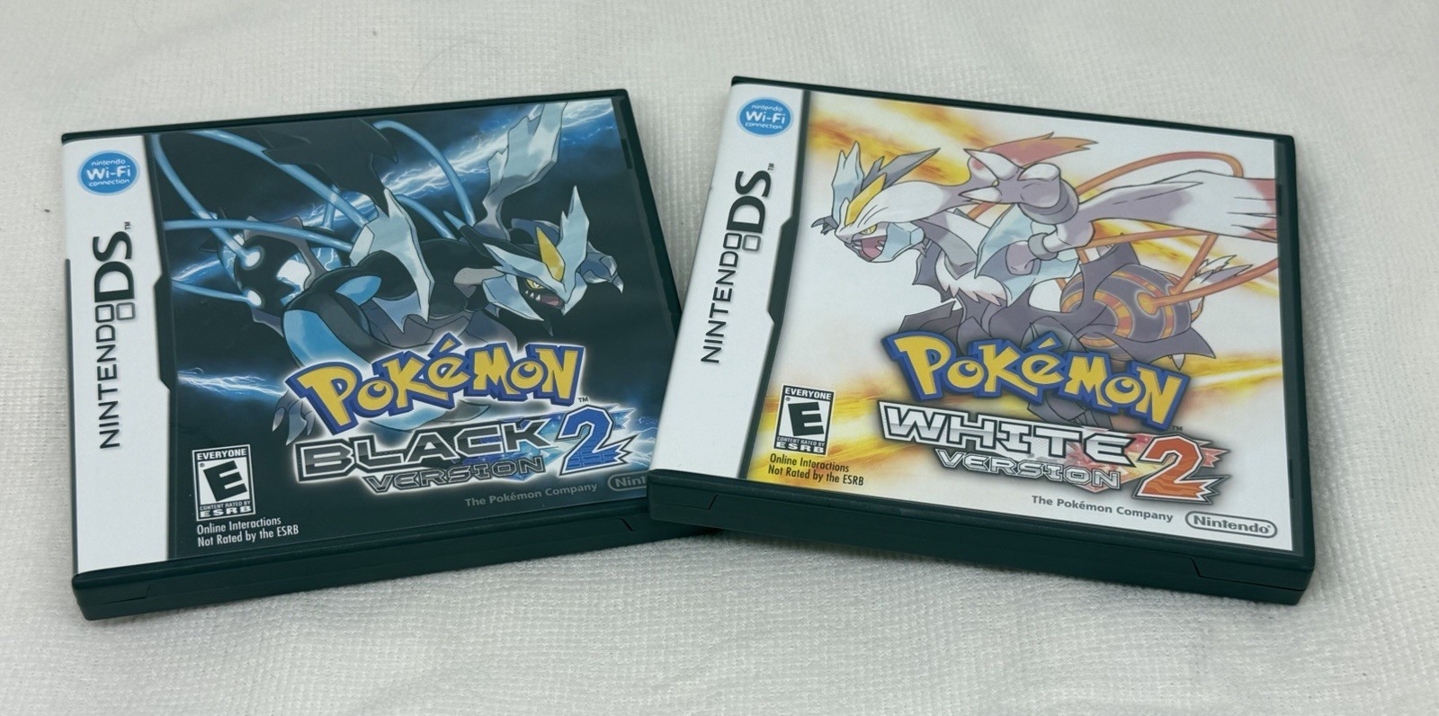 Pokemon Black Version 2 & White Version 2 Nintendo DS Lot Complete CIB Tested