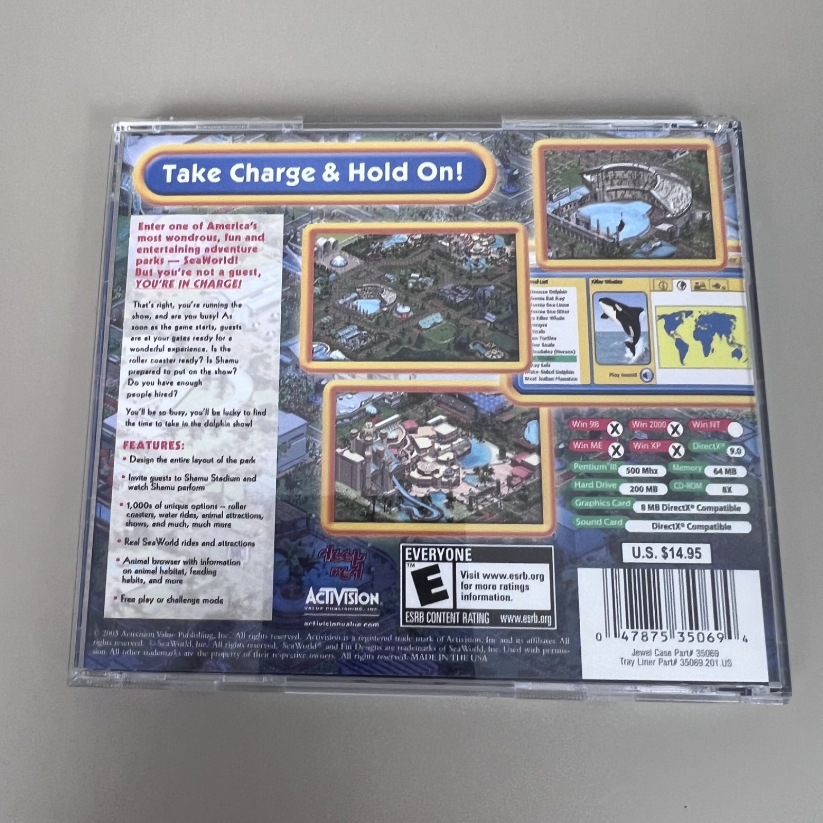 SeaWorld Adventure Parks Tycoon Game PC, Activision, Simulation, E-Everyone