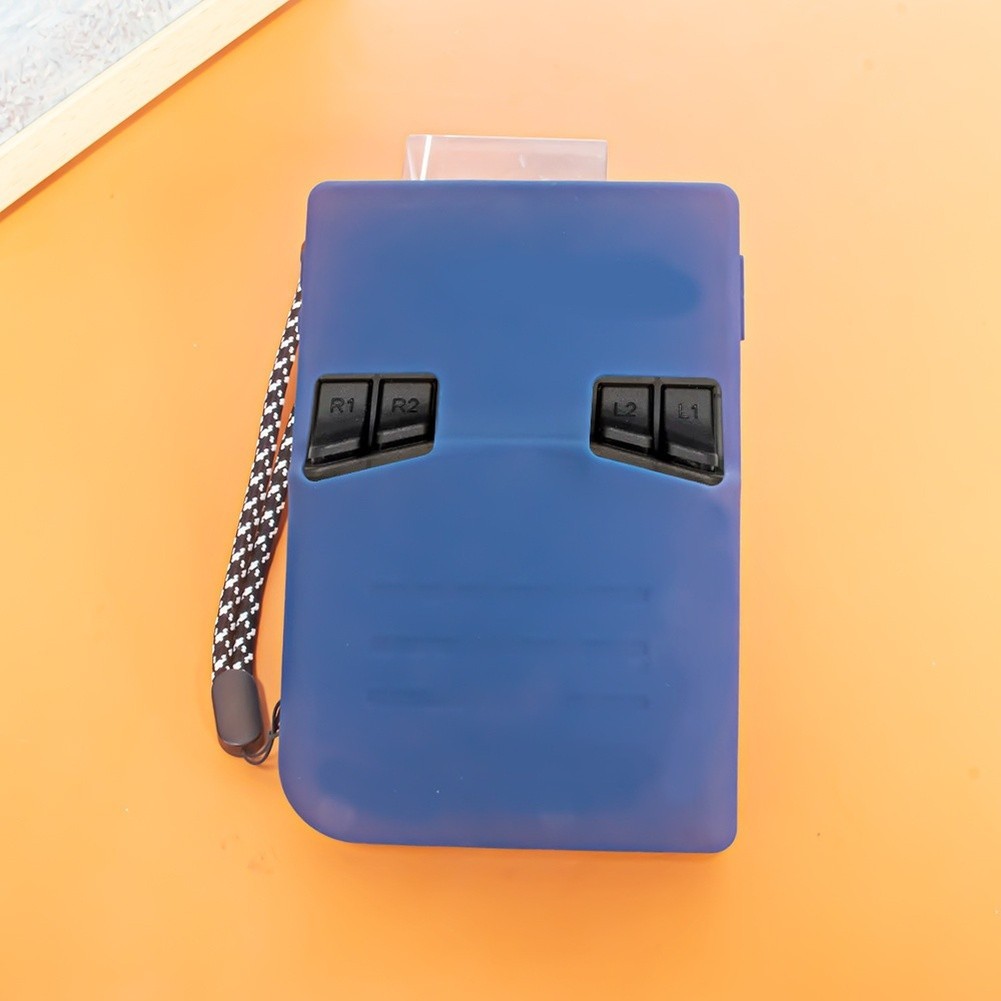 Soft Silicone Case for ANBERNIC RG40XXV 14.4 x 9.8 x 2.8 cm Black White Blue