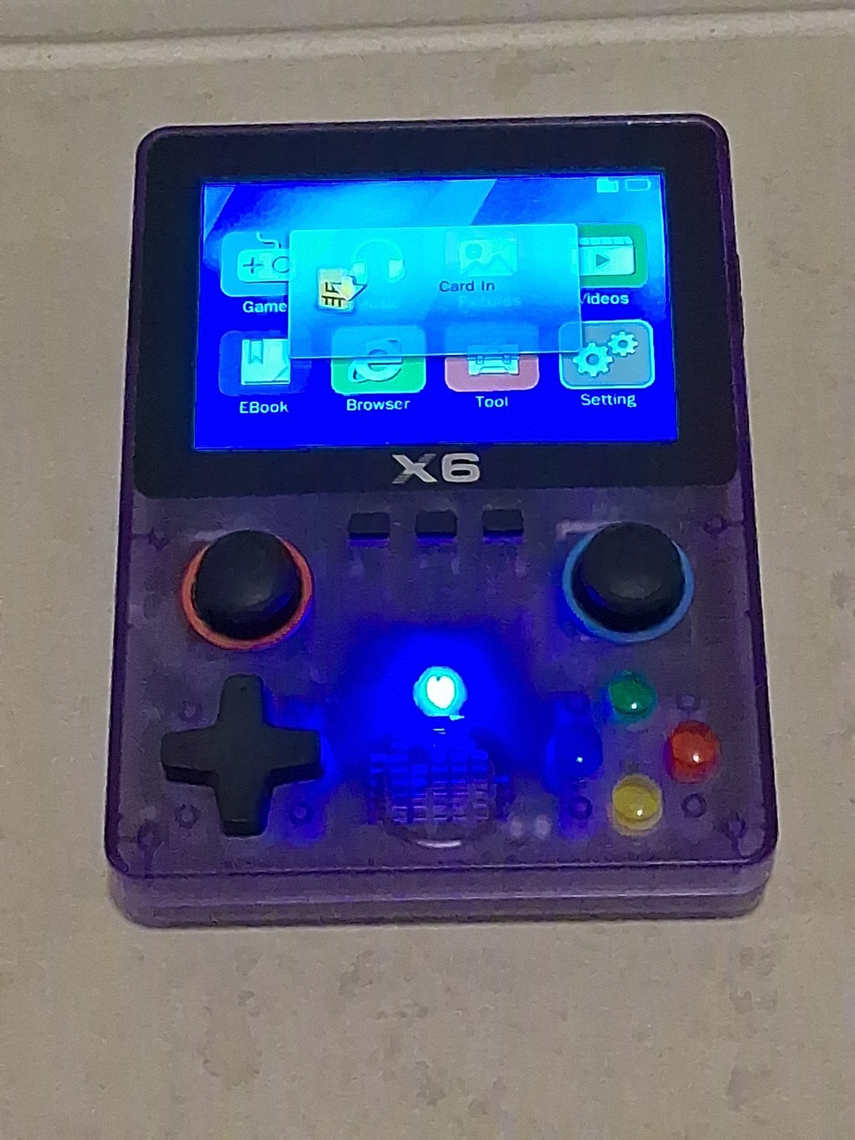 X6 Handheld Game Console Black TV DC Music Movie E-book Photo Game Recording