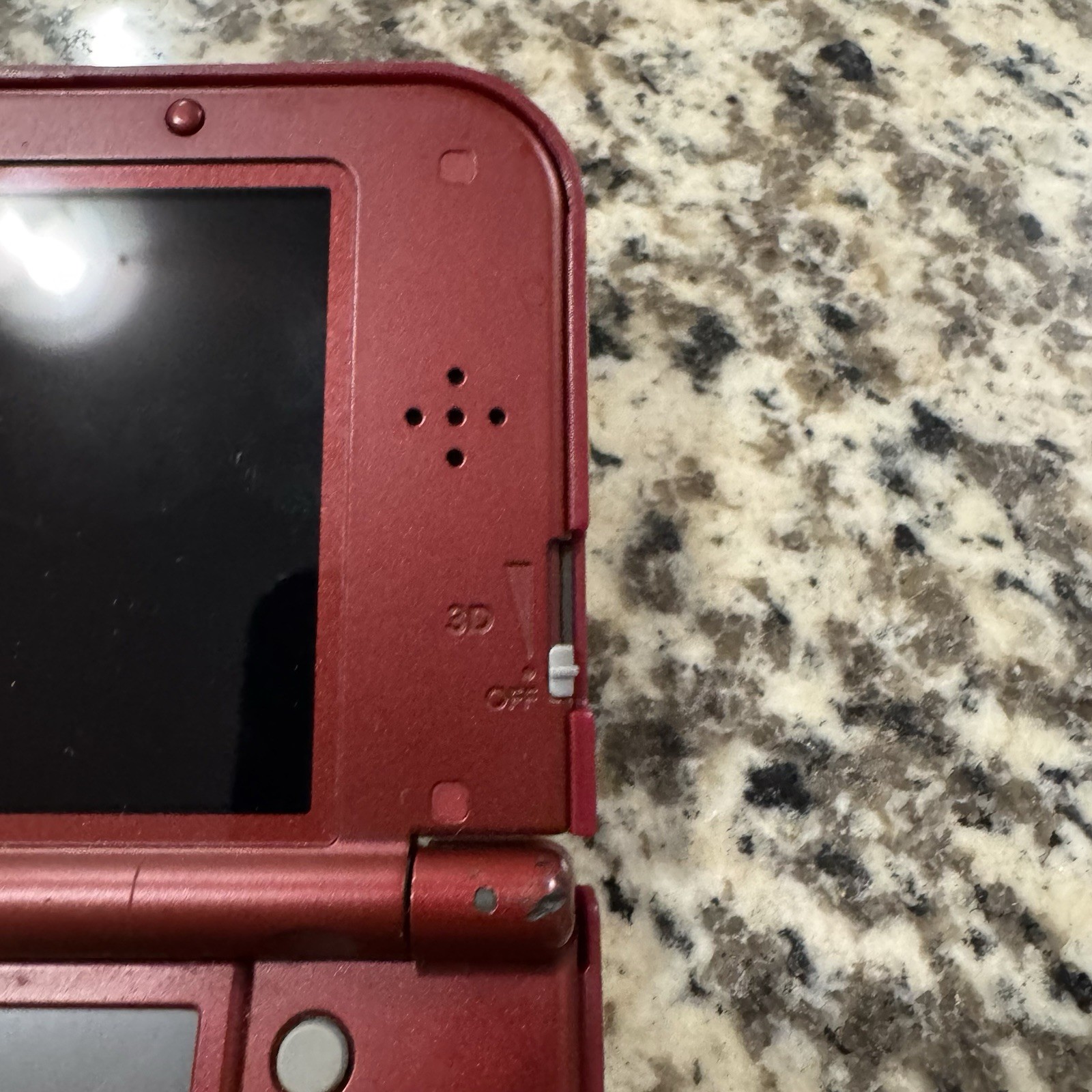 Double IPS New Nintendo 3DSLL W/ Loopy Capture Card, Metallic Red & Metal Shell