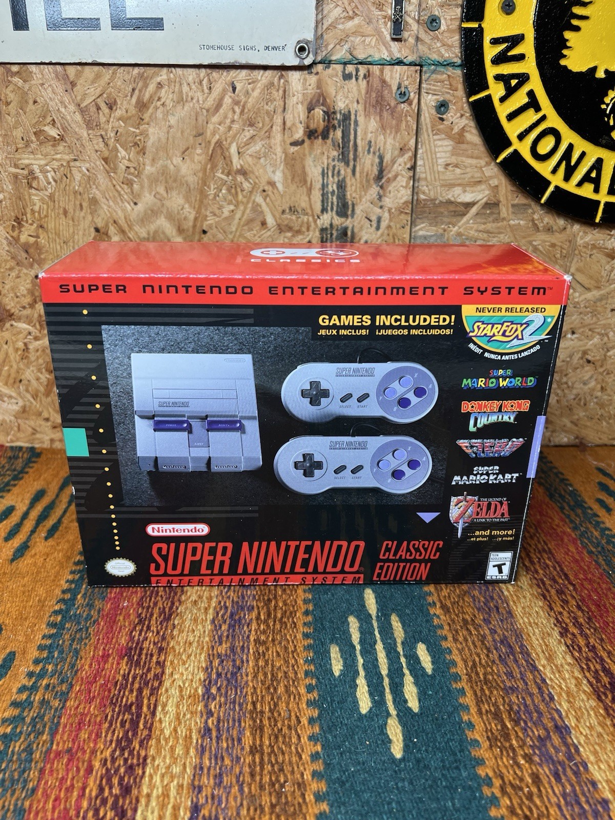 Authentic SNES Super Nintendo Classic Mini Super System 21 Games, Mini Console