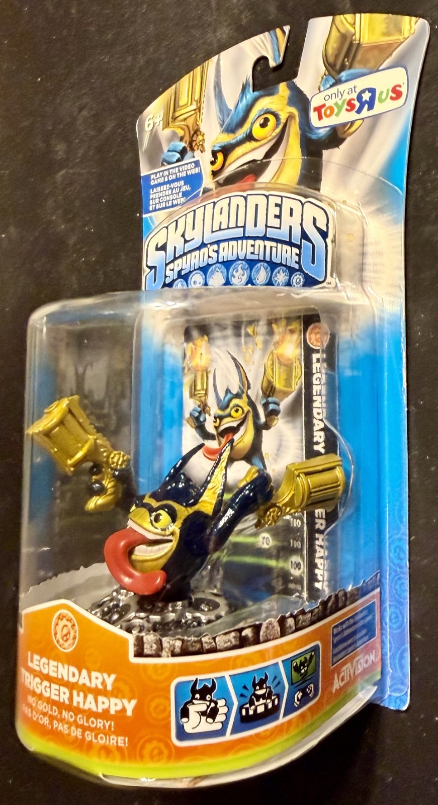 Skylanders Spyro’s Adventure LEGENDARY TRIGGER HAPPY Toys R Us Exclusive NOS