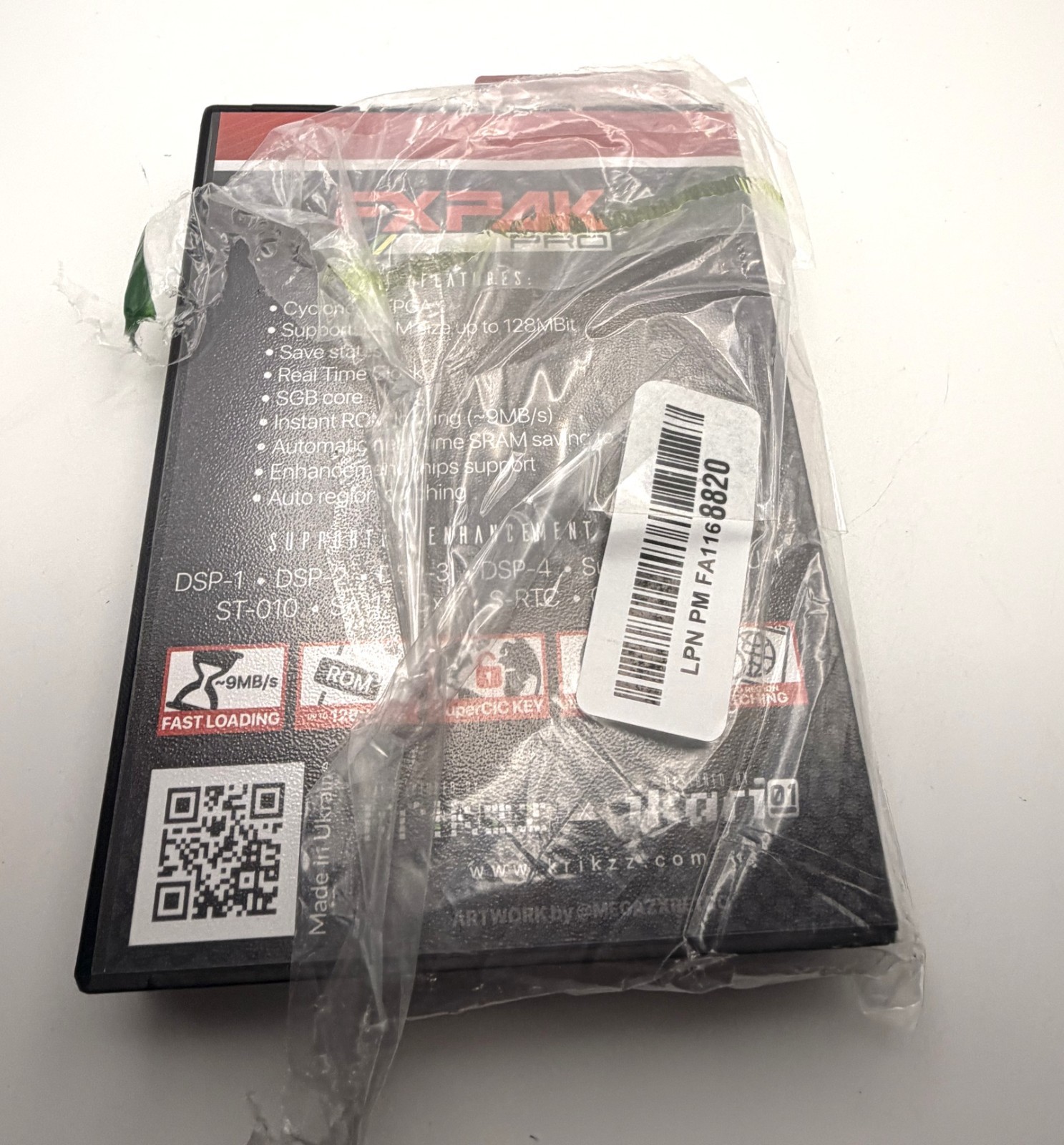 FXPAK PRO Grey Authentic Everdrive Flash Cart Snes Super Nintendo Krikzz Ikari