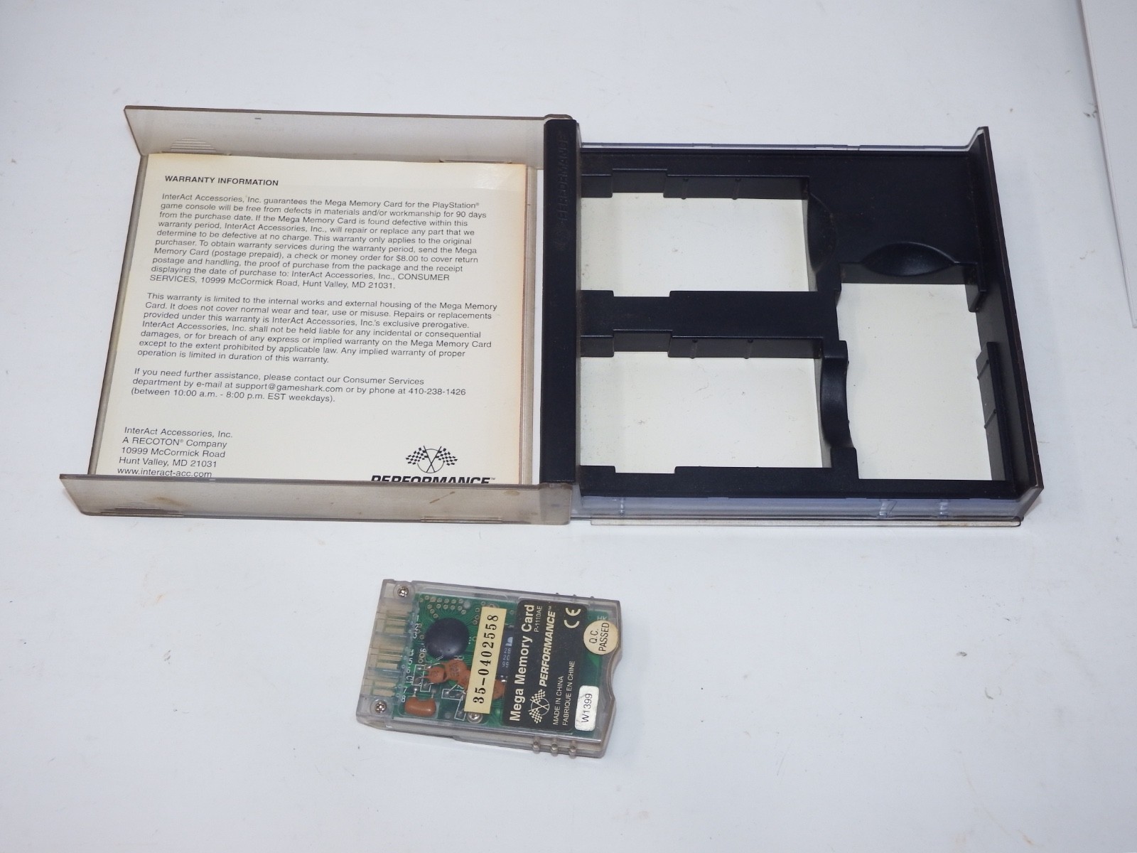 Performance Original SONY Playstation PS1 PSOne PSX Mega Memory Card