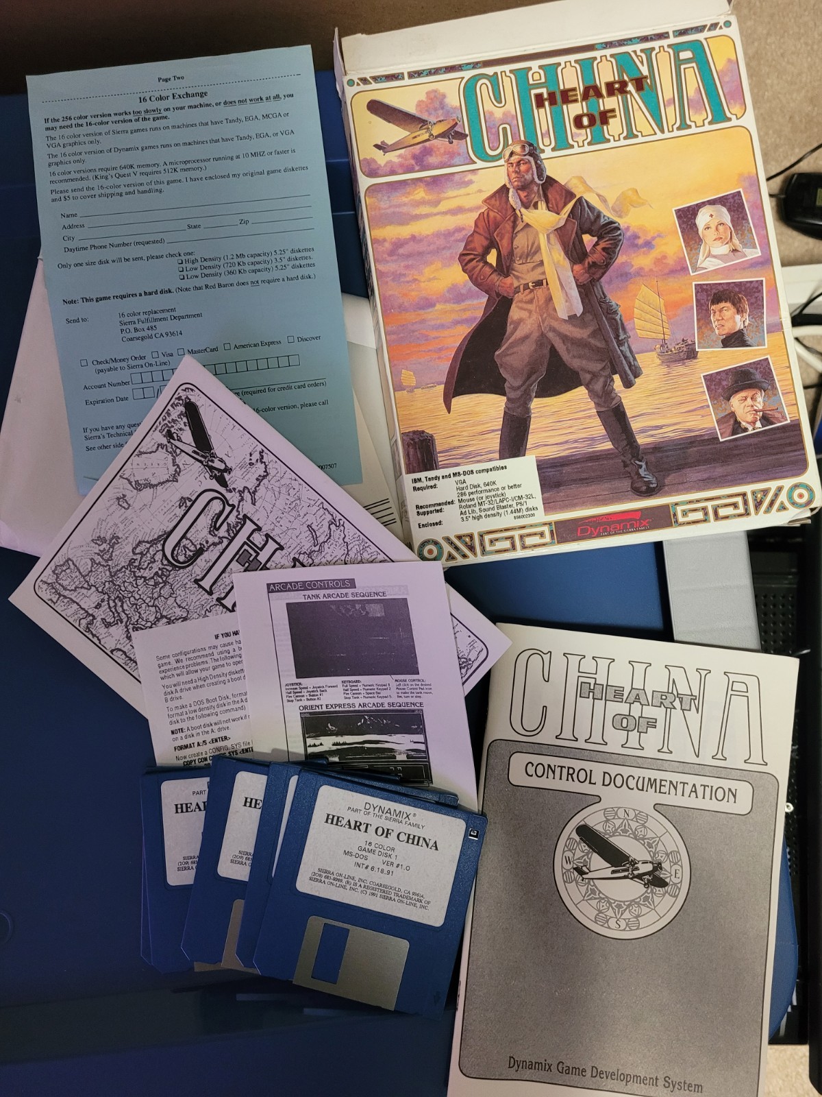 Heart of China (PC, 1991) CIB Big Box Slash Variant