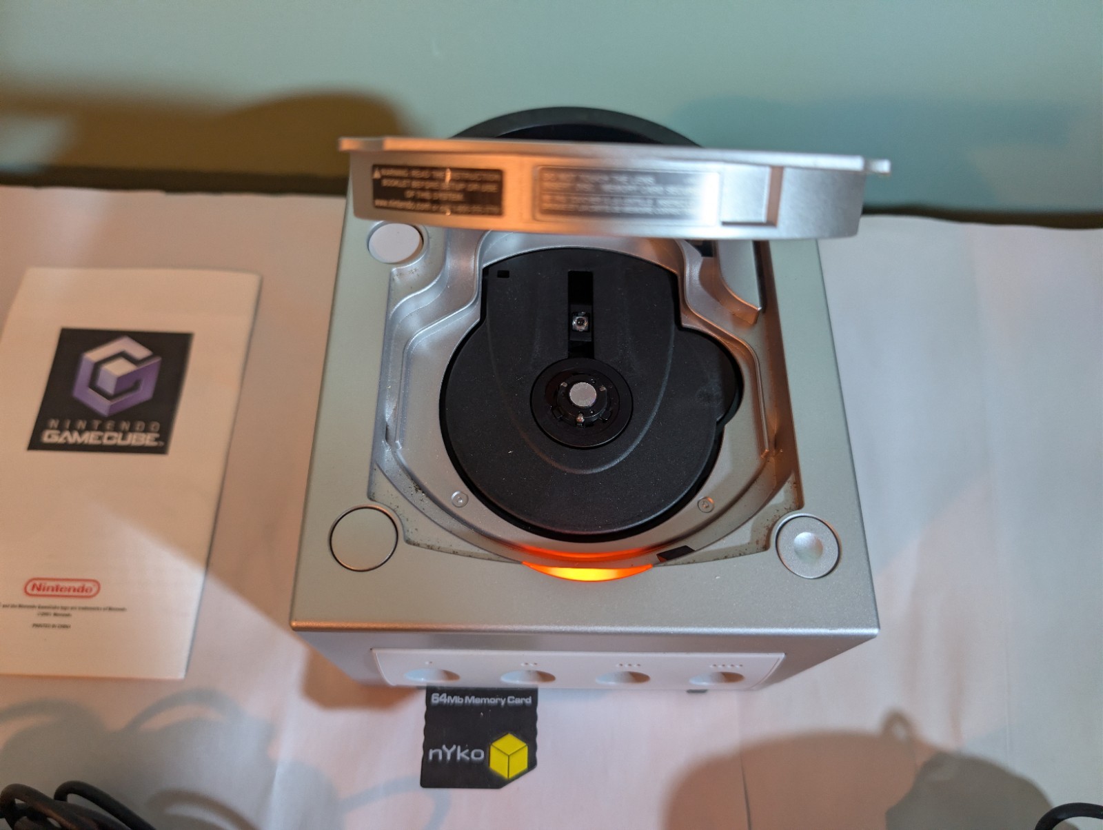 Nintendo GameCube Platinum Silver Console Tested + Games