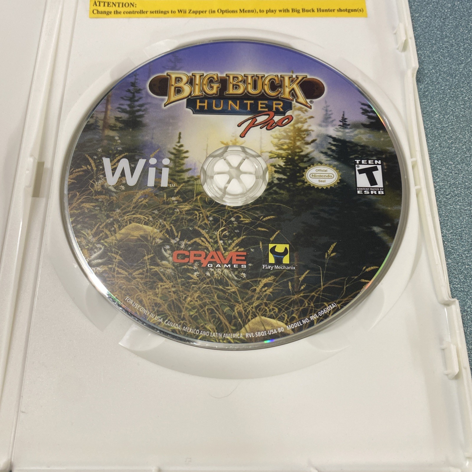 Big Buck Hunter Pro Nintendo Wii Great Condition