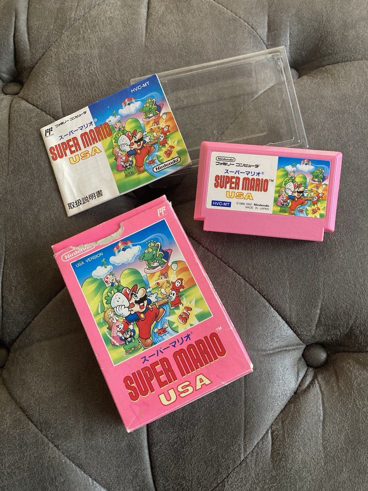 1992 Super Mario USA. Nintendo Famicom Game. Made In Japan. Original