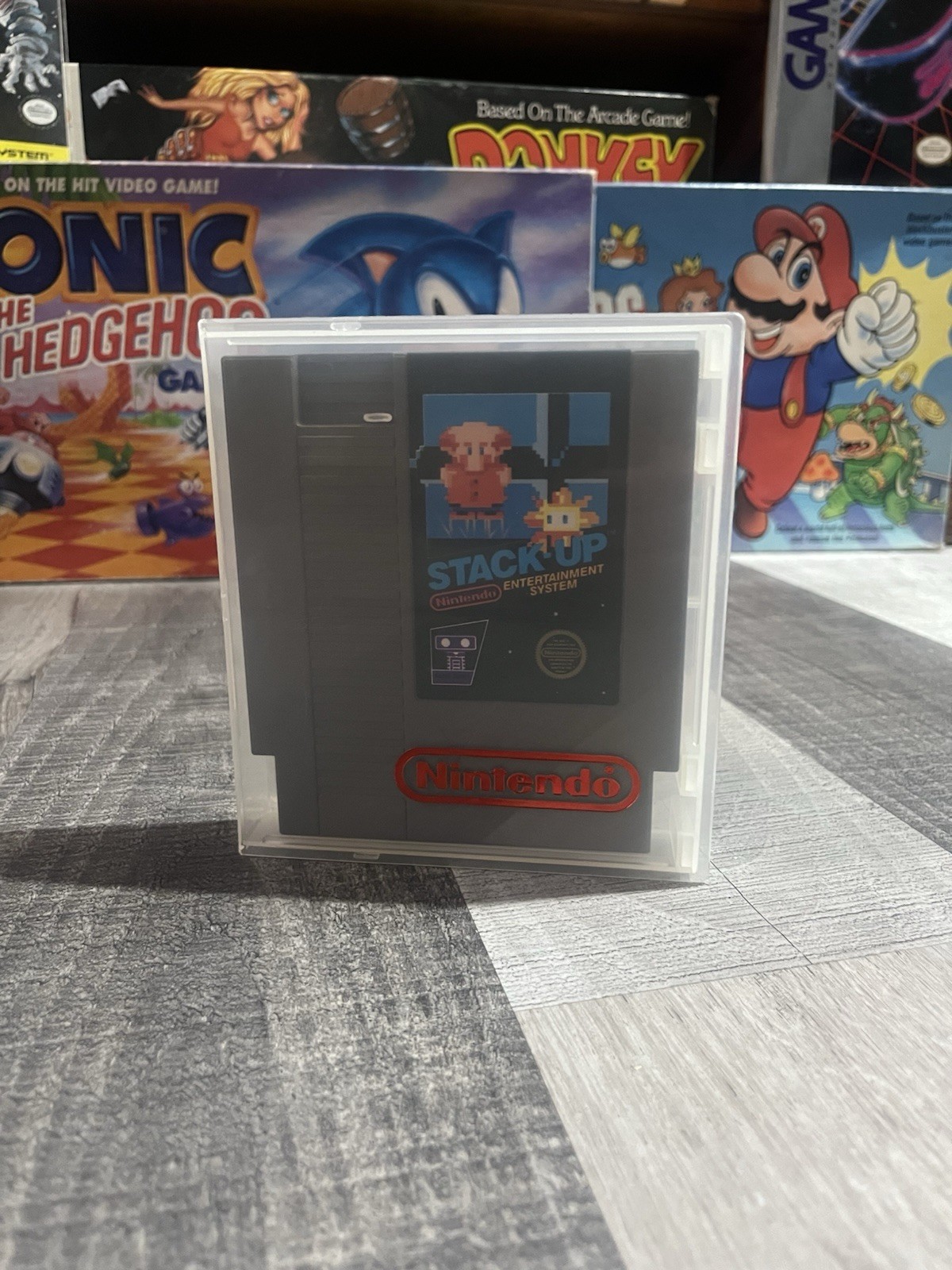 Stack Up (Nintendo NES, 1985) 5-Screw, Authentic Cartridge Only TESTED NTSC