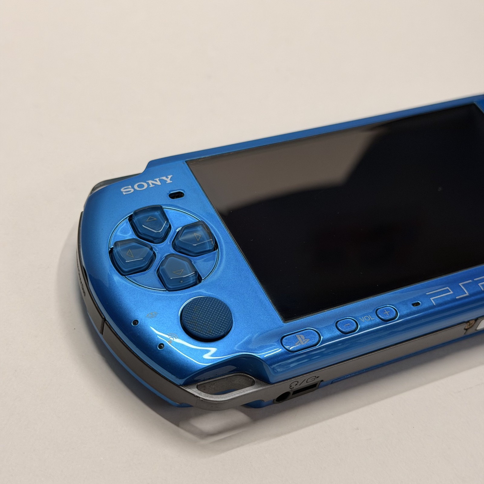 Sony PSP 3000 Vibrant Blue Console Excellent Condition Tested Working Bonus JP