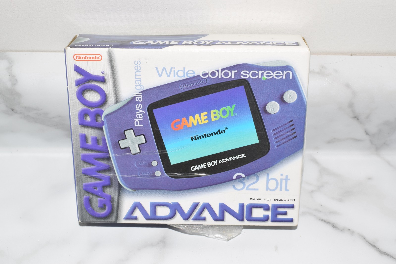 Nintendo Game Boy Advance GBA Console AGB-001 – Indigo Purple w/Original Box!