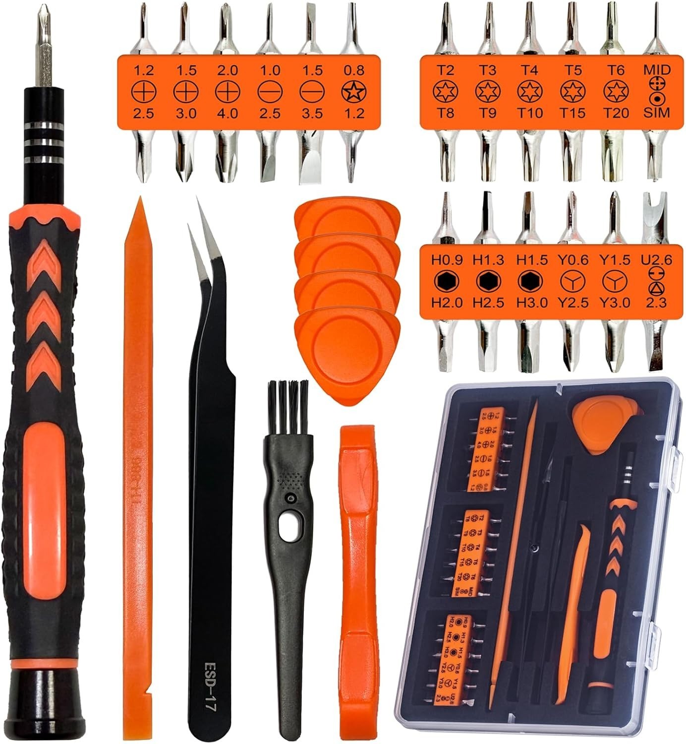 45PC Cleaning Repair Tool Set Screwdriver Kit For PS5 Xbox Controller Console