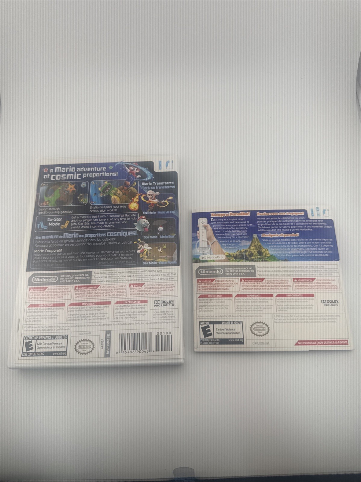Super Mario Galaxy And Wii Sports Resort (Nintendo Wii, 2007 And 2009)