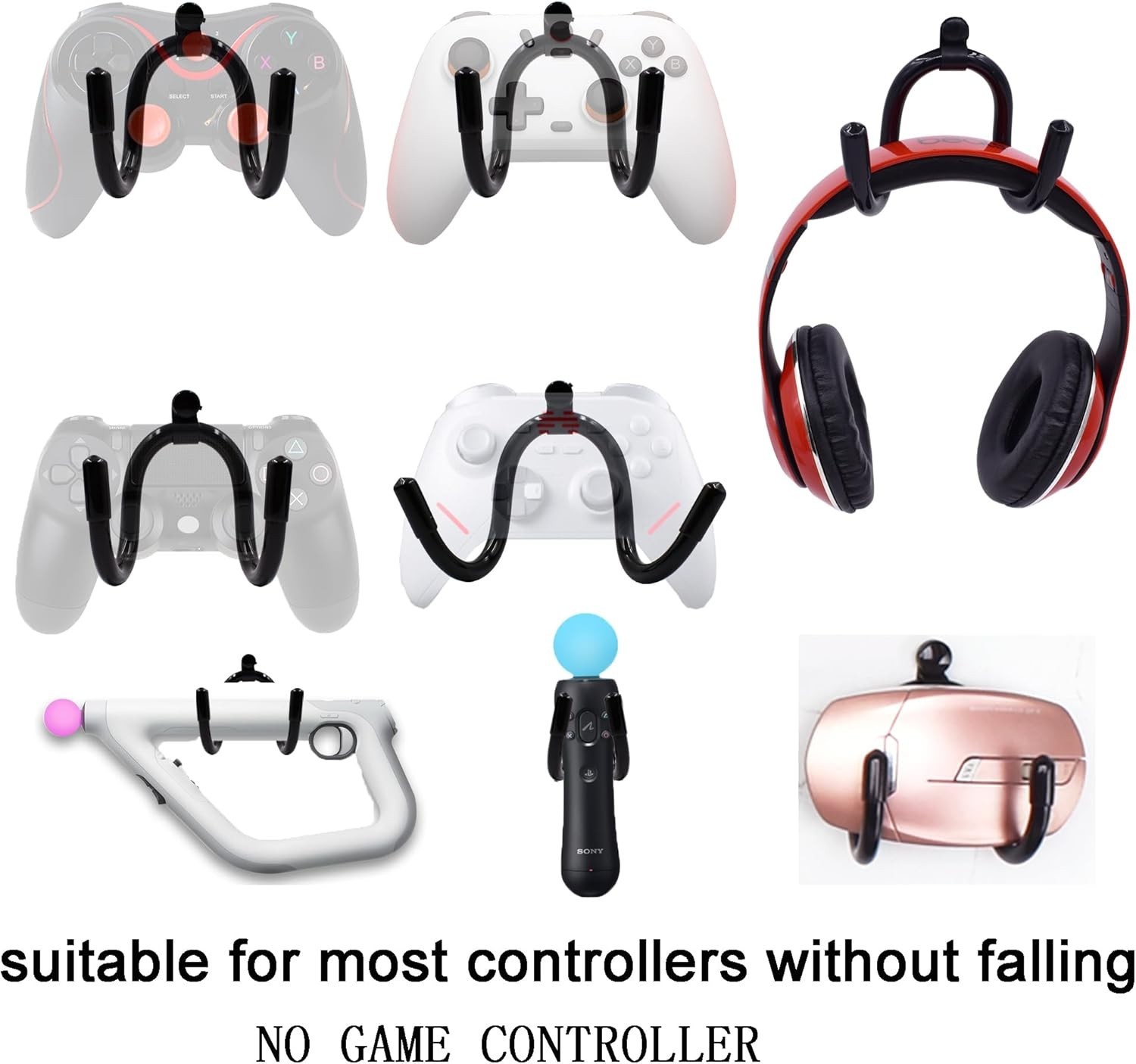 Universal Game Controller Organizer Wall Rack Wall Mount Wall Clip Wall Hange…