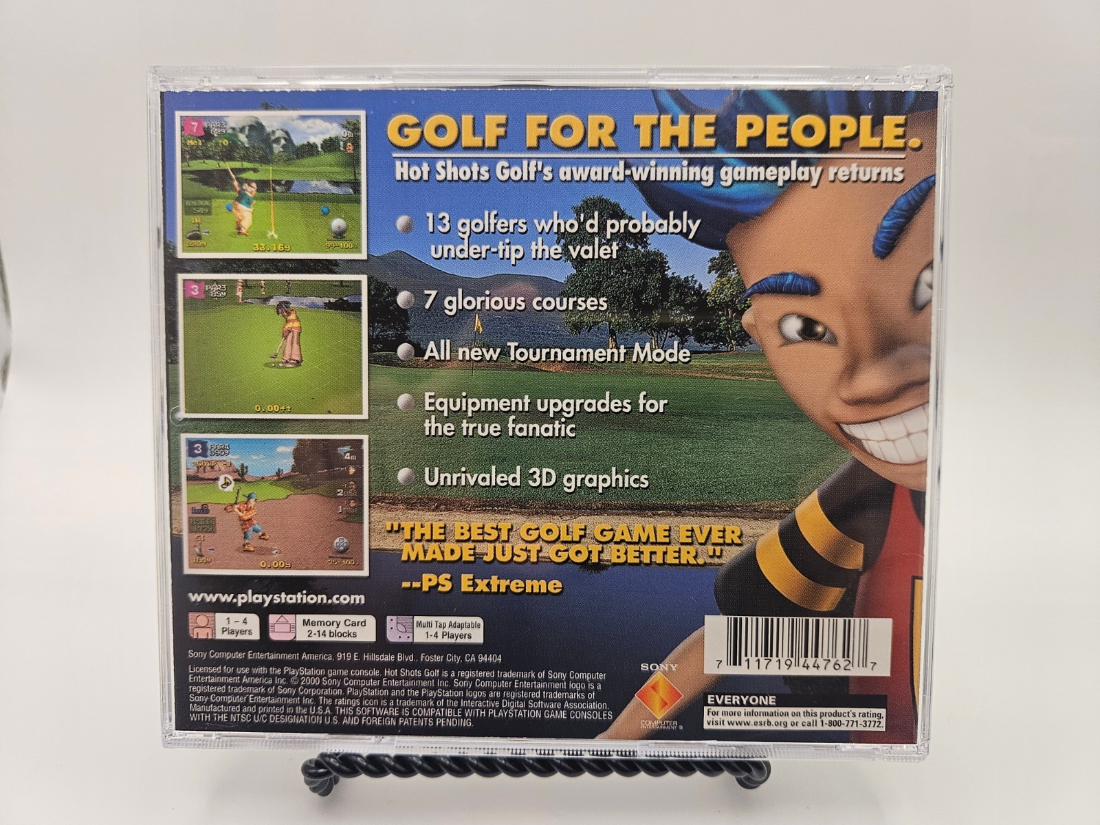Hot Shots Golf 2 (PlayStation 1 PS1, 2000) CIB Complete Black Label + Reg Tested