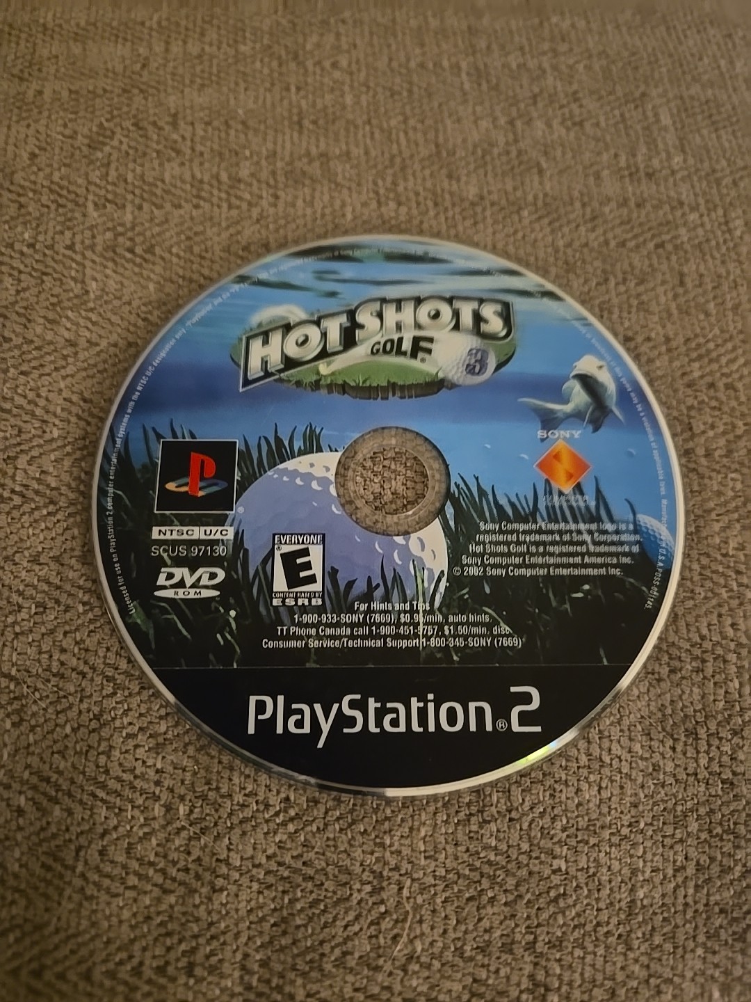 Hot Shots Golf 3, Sony PlayStation 2, 2003), DISC ONLY, NO USPS TRACKING