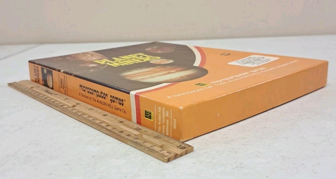 Vintage 1980 Planet Miners Game-Cassette-Commodore 64-Microcomputers-Simulation