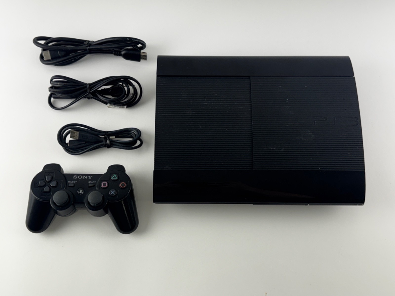Sony PlayStation 3 PS3 Super Slim 500GB Black Console Bundle CECH 4201C
