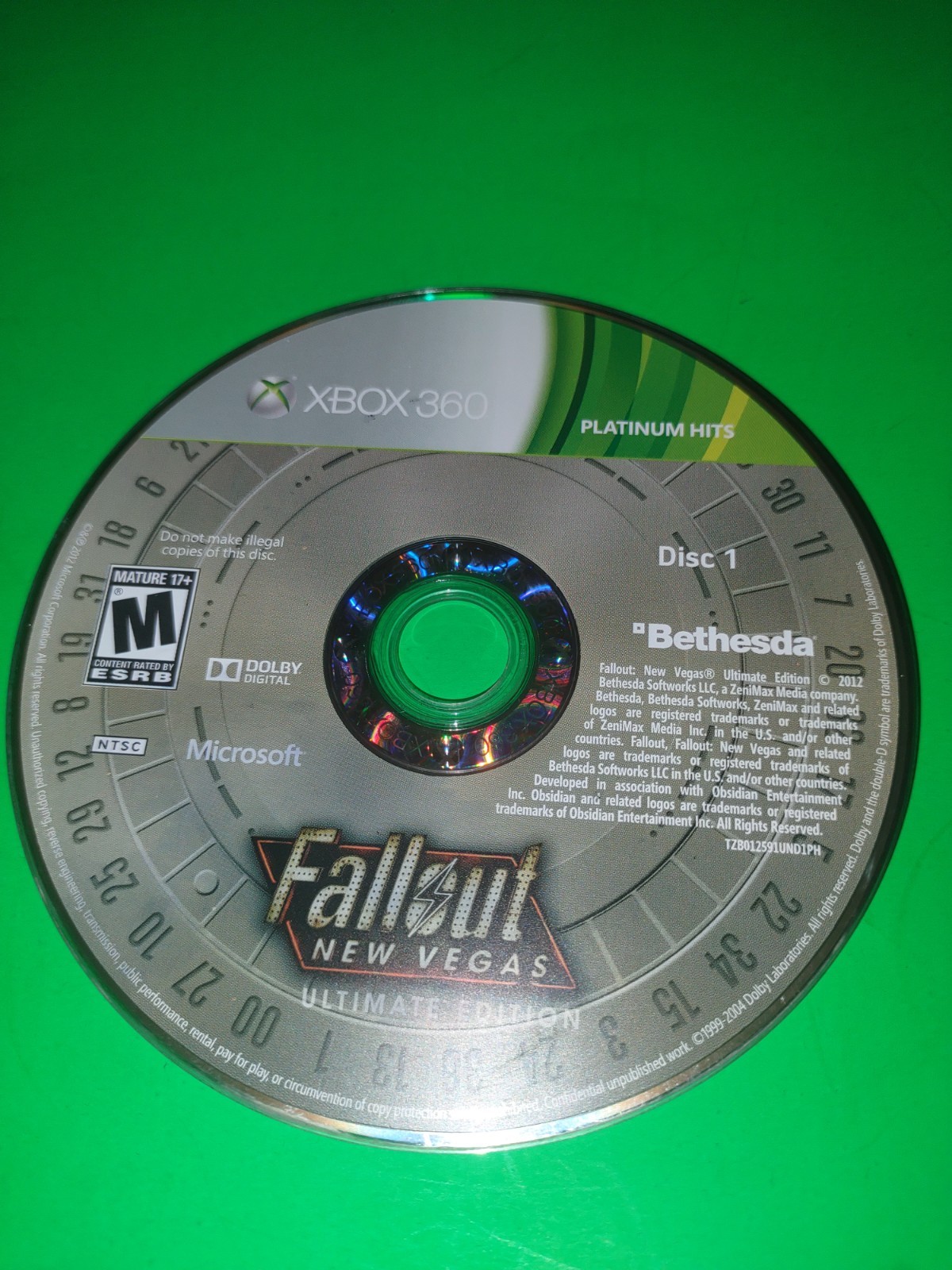 Fallout New Vegas Ultimate Edition (Microsoft Xbox 360, 2012) Discs Only 1 & 2