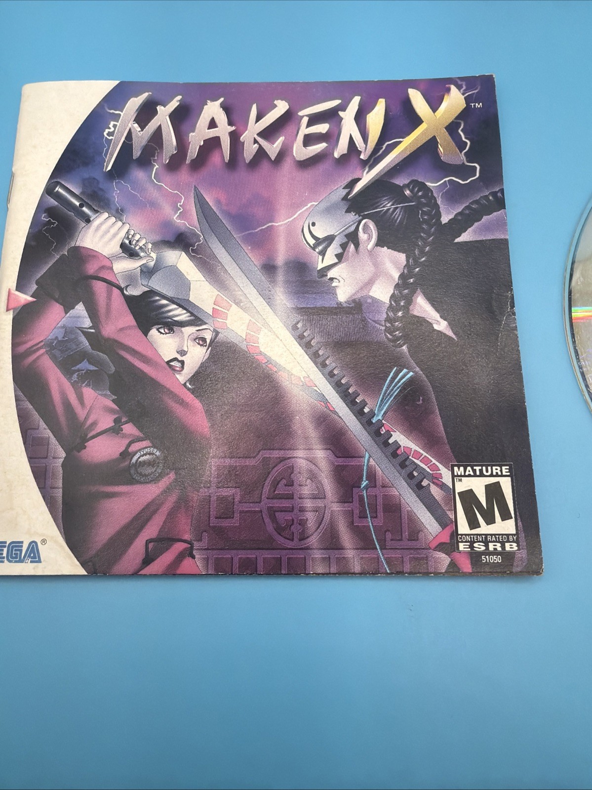 Maken X (Sega Dreamcast, 2000) – Disc And Manual Only – Tested & Working