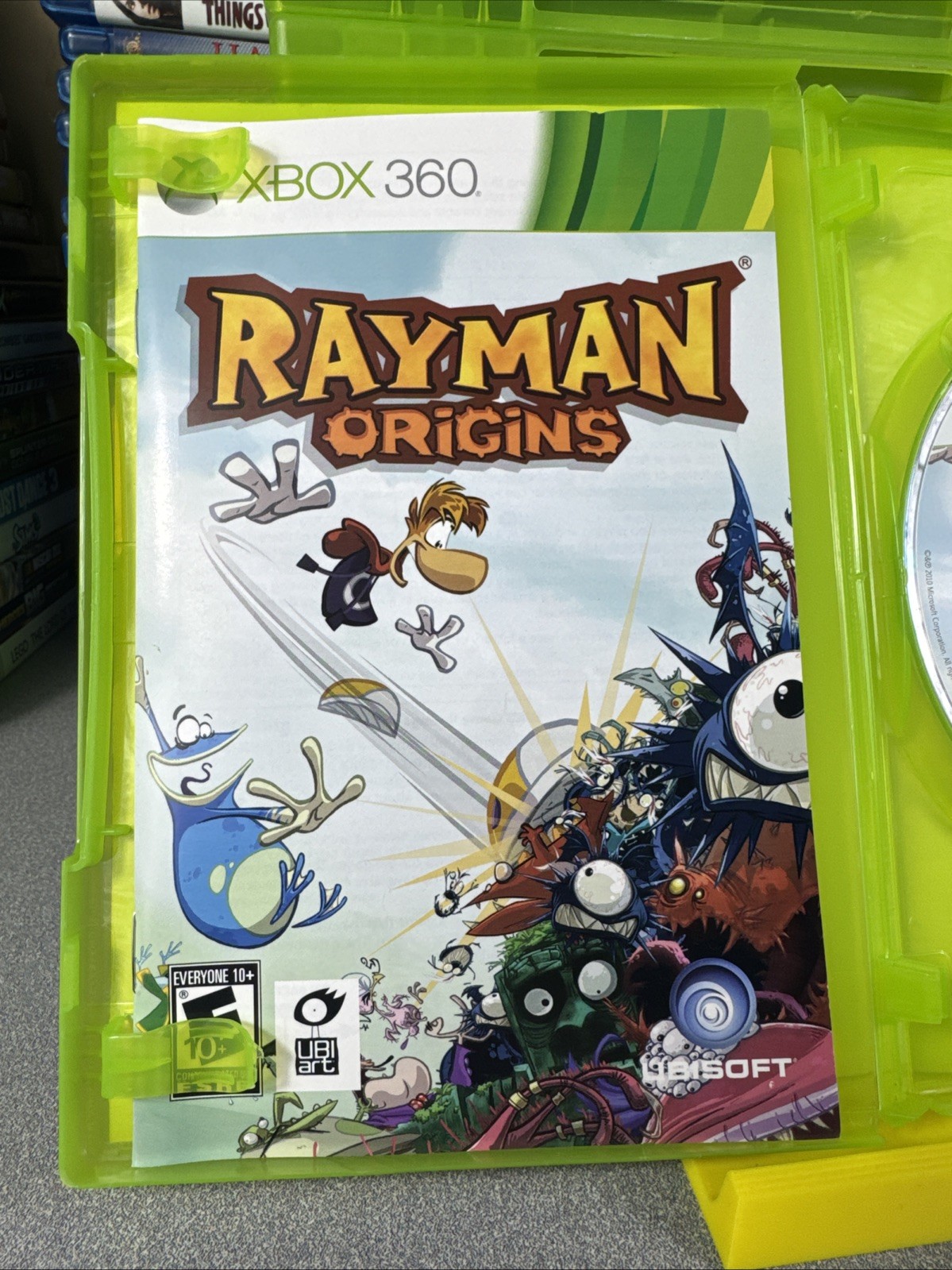 Ubisoft Rayman Origins Platformer Xbox 360 Manual Included NTSC-U/C