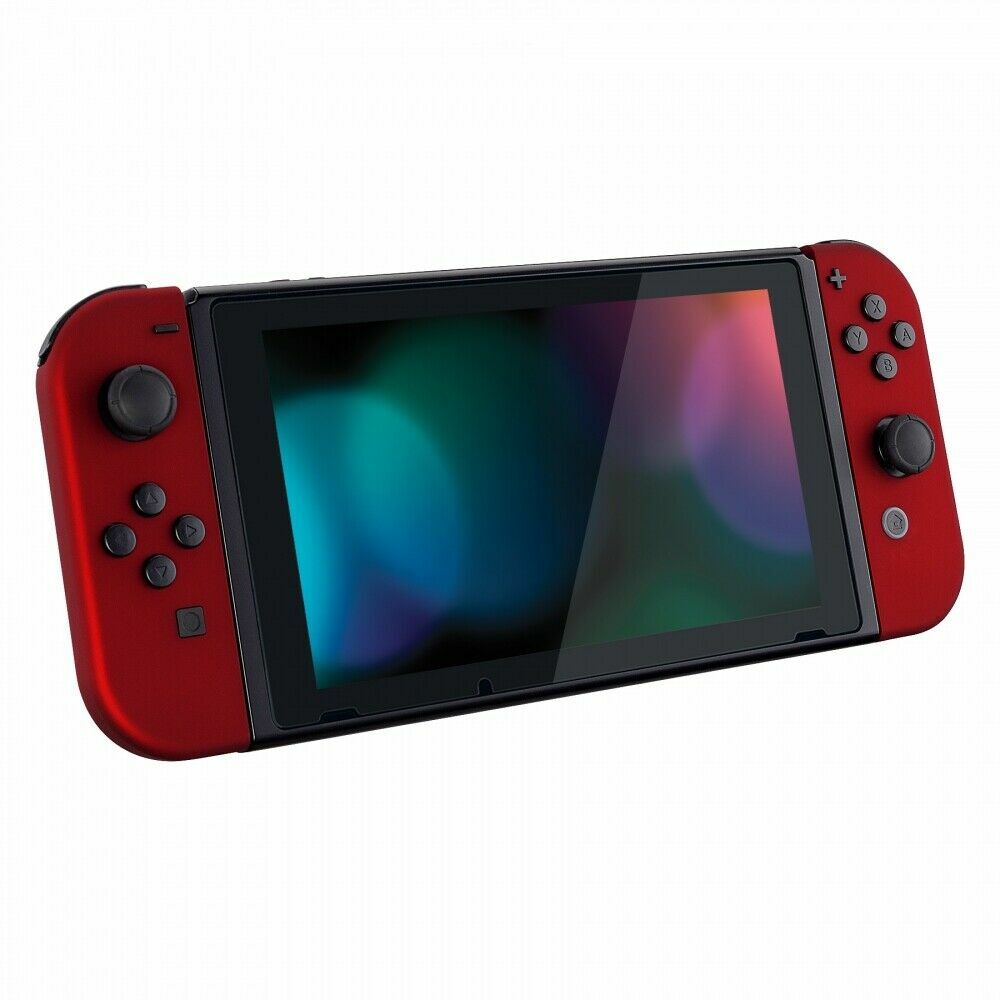 Custom Soft Touch Red Shell w/ Buttons for Nintendo JoyCon & Switch OLED Joy con