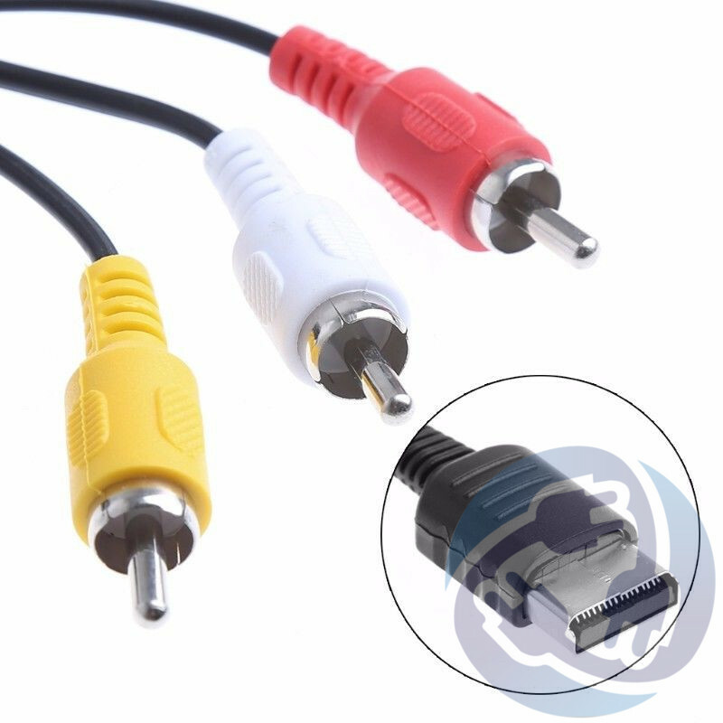 LOT – 10x AV Video Audio Composite RCA Cable Cord for Sega Dreamcast Console A/V