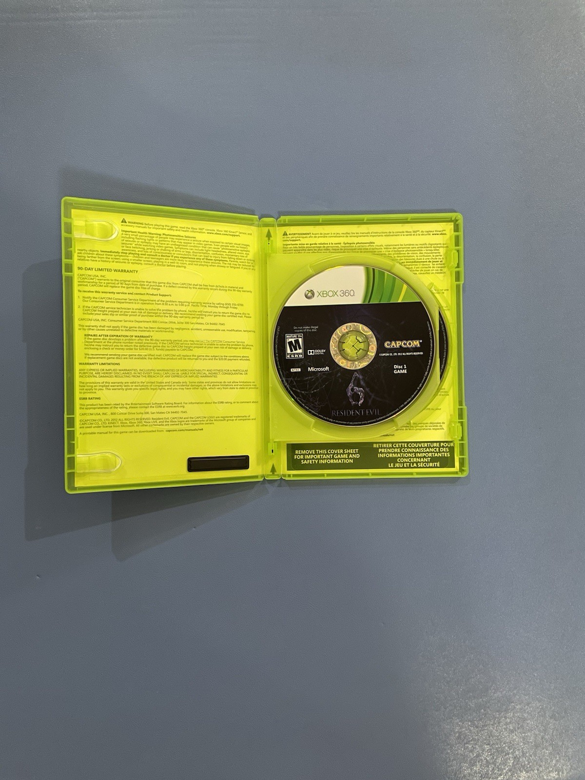 Resident Evil 6 Microsoft Xbox 360 2-Disc Set Tested & Working