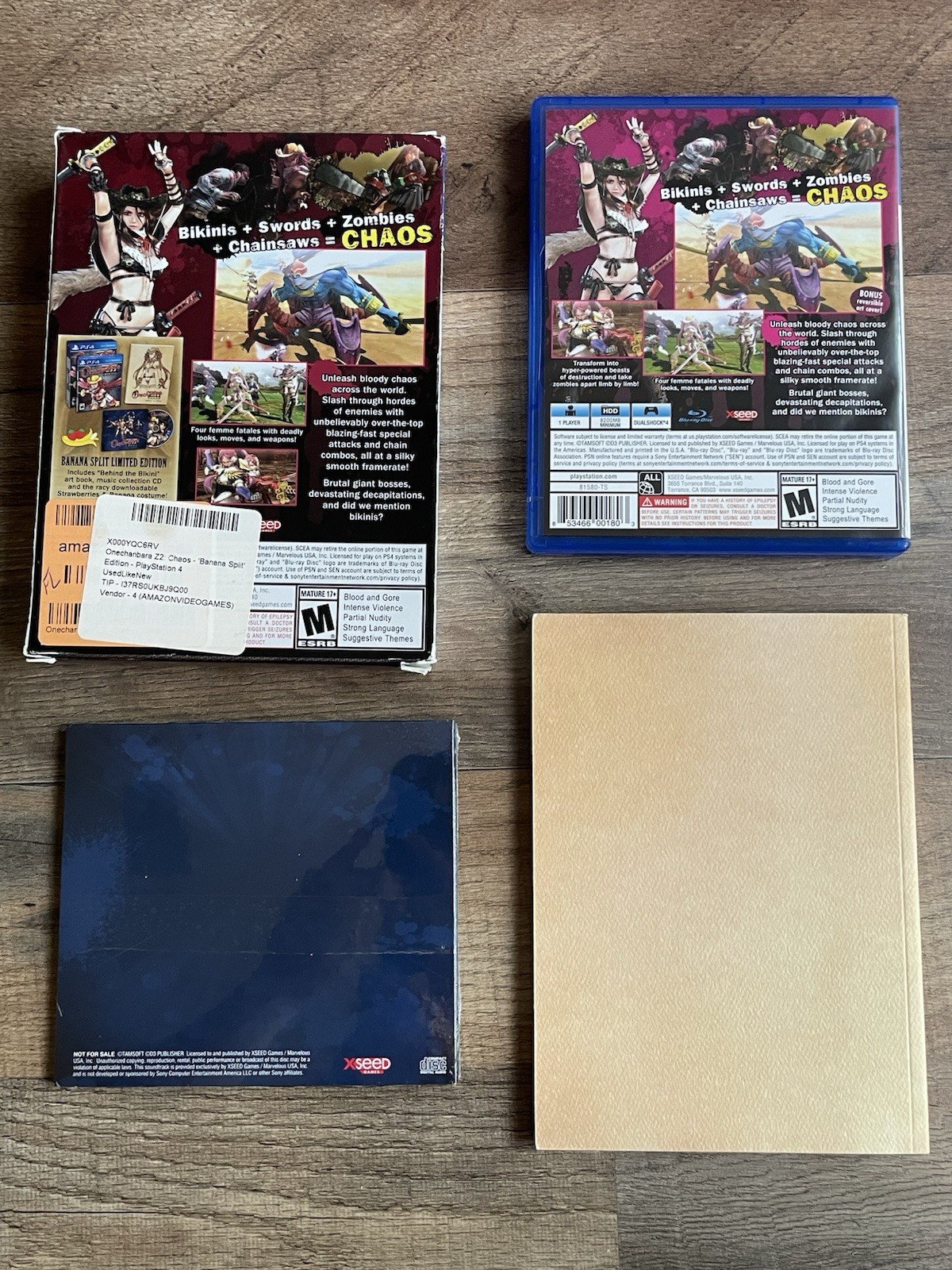 Onechanbara Z2: Chaos Banana Split Limited Edition PlayStation 4 PS4 Complete