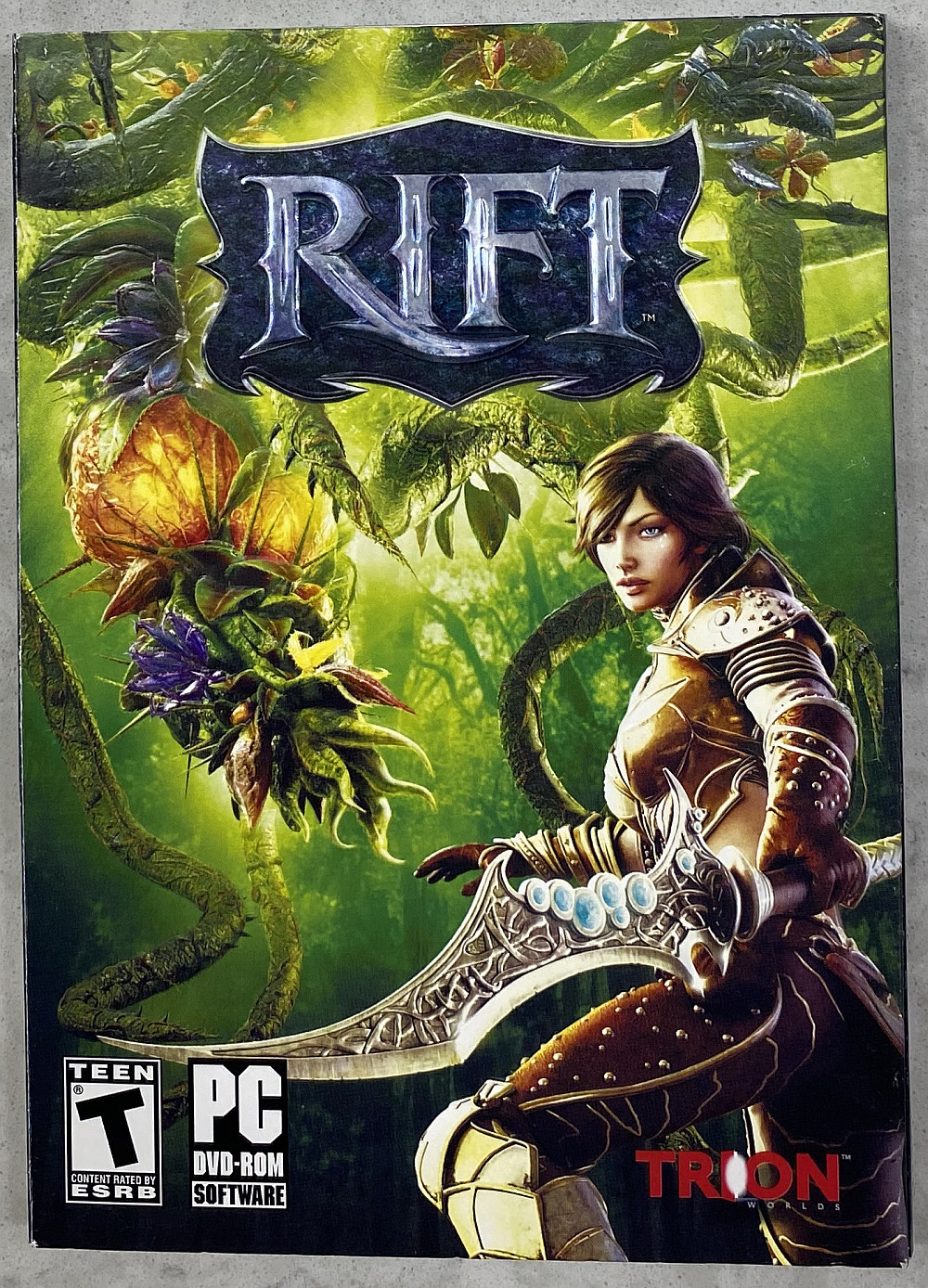 Rift PC DVD-ROM Game (2011, Trion Worlds) w/ Box, Manual, Key Code, Map / Poster