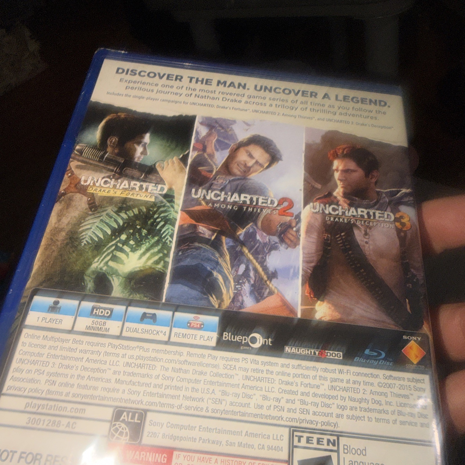 Uncharted Collection – Sony PlayStation 4 Brand New Sealed Unopened PS4 3 Games