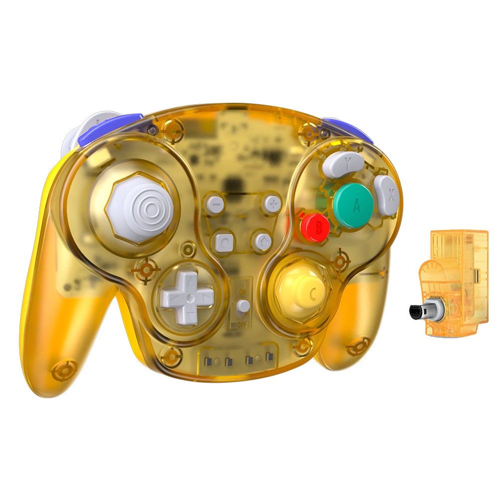 2.4 GHz Wireless GameCube Controller, for NGC GameCube Console (Built-in Rumble)