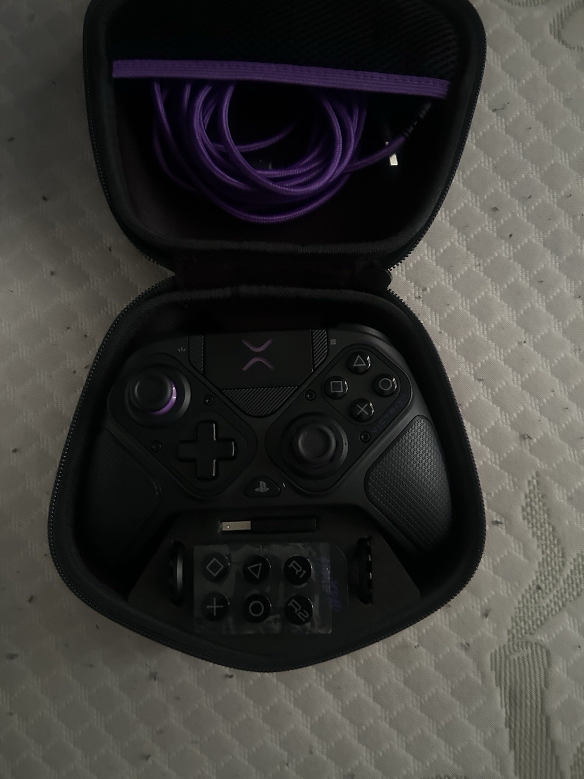 Victrix Pro BFG Wireless Modular Controller for PS5/PS4 Black/Purple + Case.