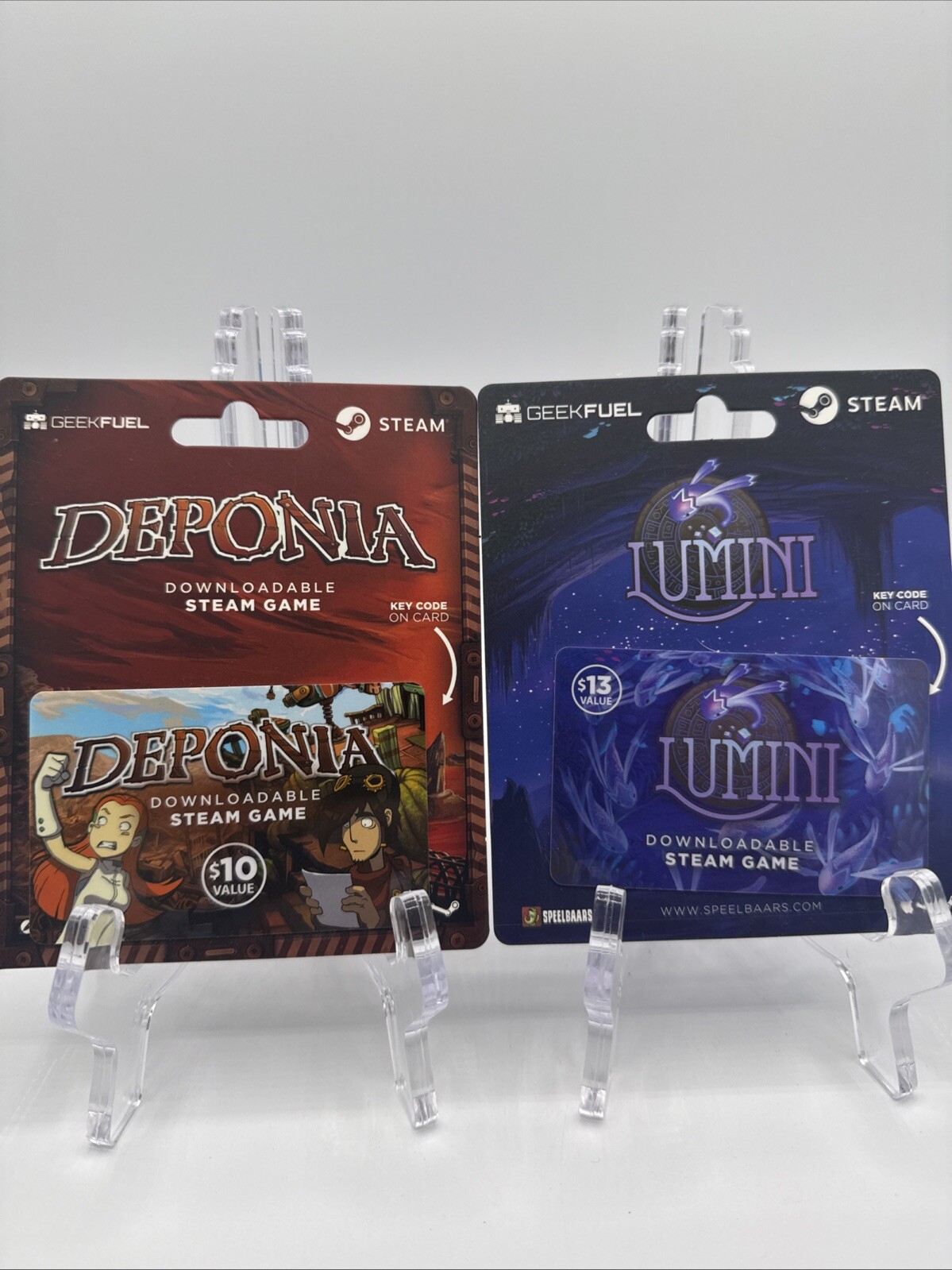 Steam Games Geekfuel Prepaid Cards – Deponia and Lumini