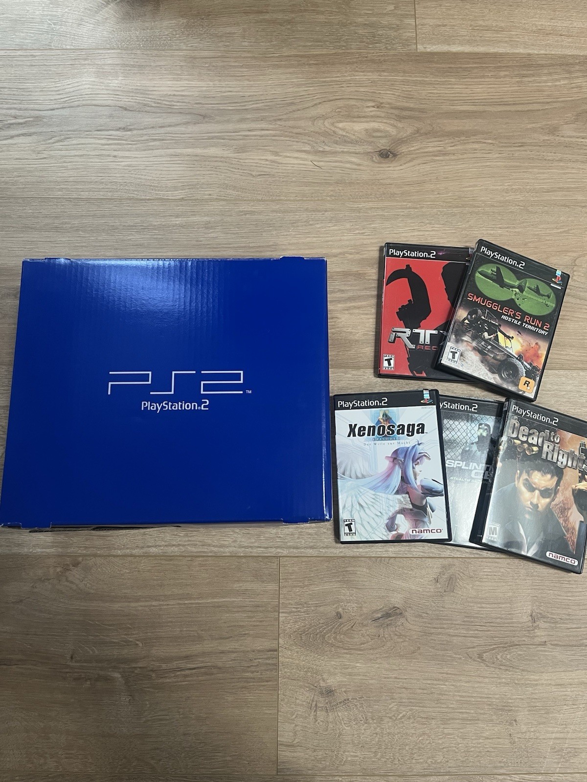 New In Box Unused! – Sony Playstation 2 PS2 Black Game Console With Games