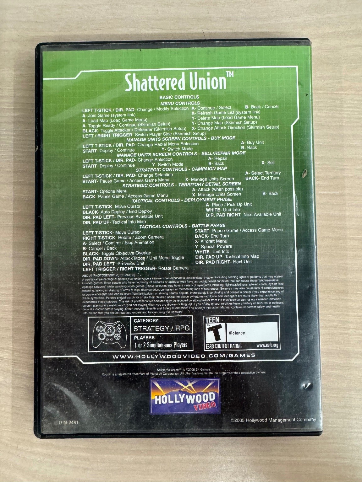Shattered Union Xbox Video Game Strategy RPG Xbox Live Multiplayer