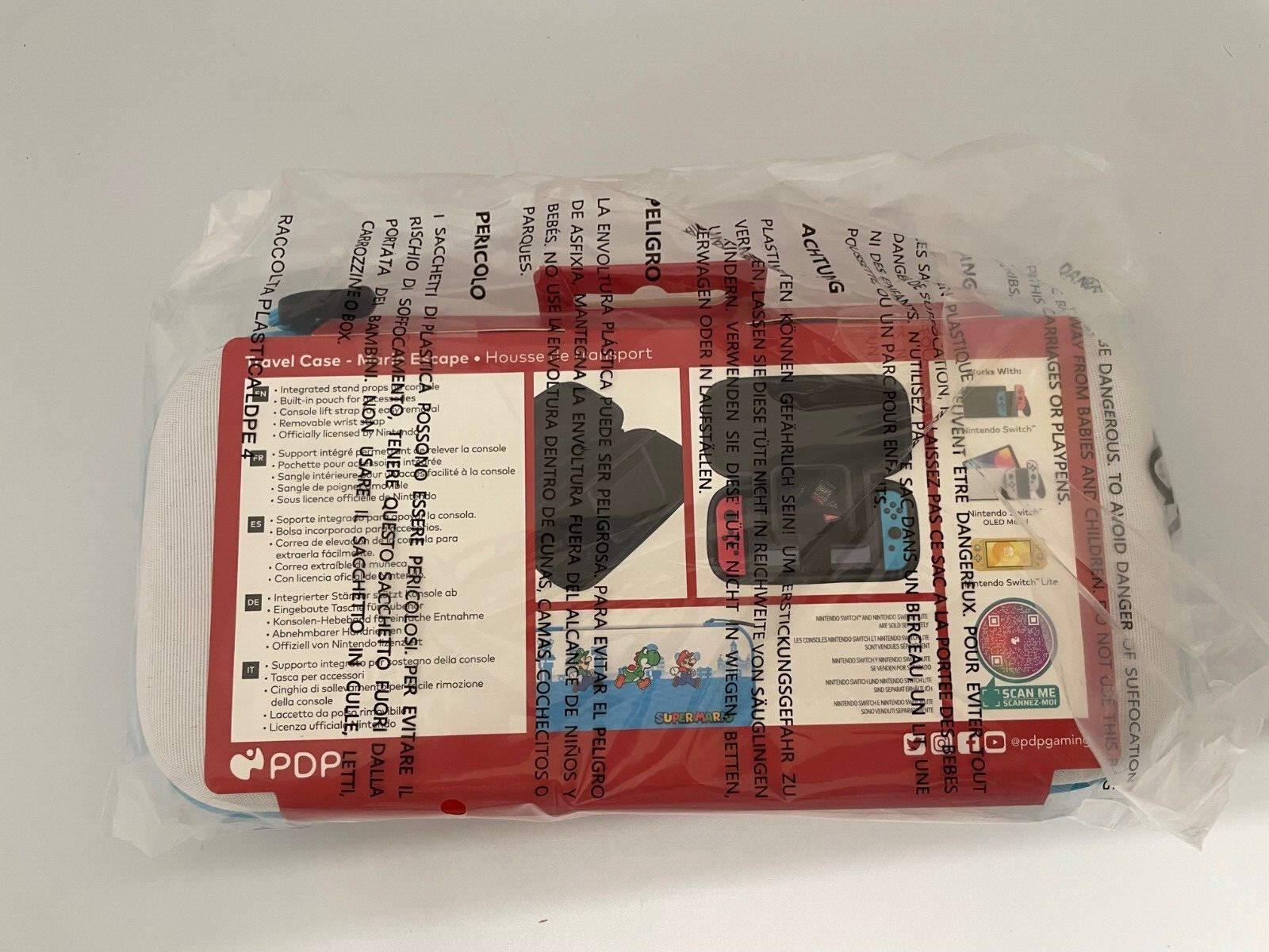 New PDP – Travel Case: Mario Escape For Nintendo Switch, Nintendo Switch Lite
