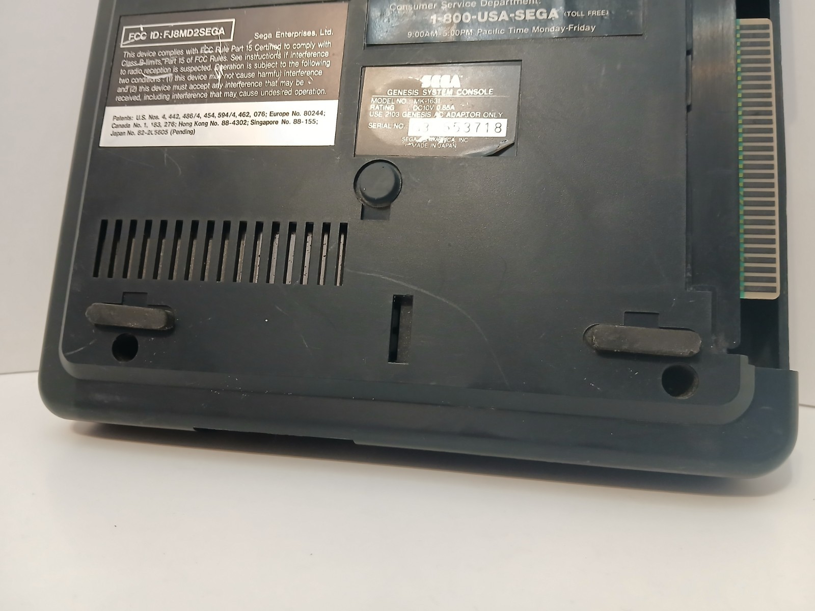 Sega Genesis System Only! Model 2 MK-1631 Tested & Works!