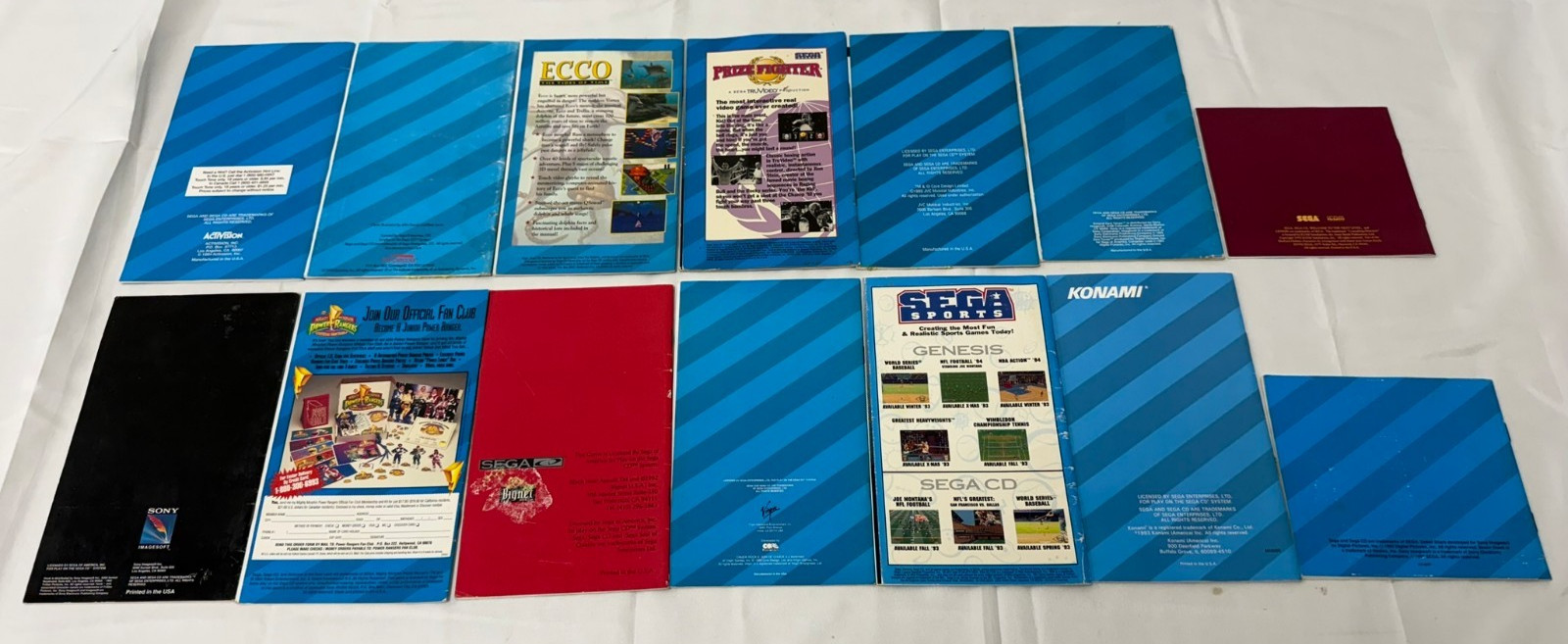 Sega CD Manual Lot Of 14 – #SCD0504 -Lethal Enforcers & More -NO GAMES