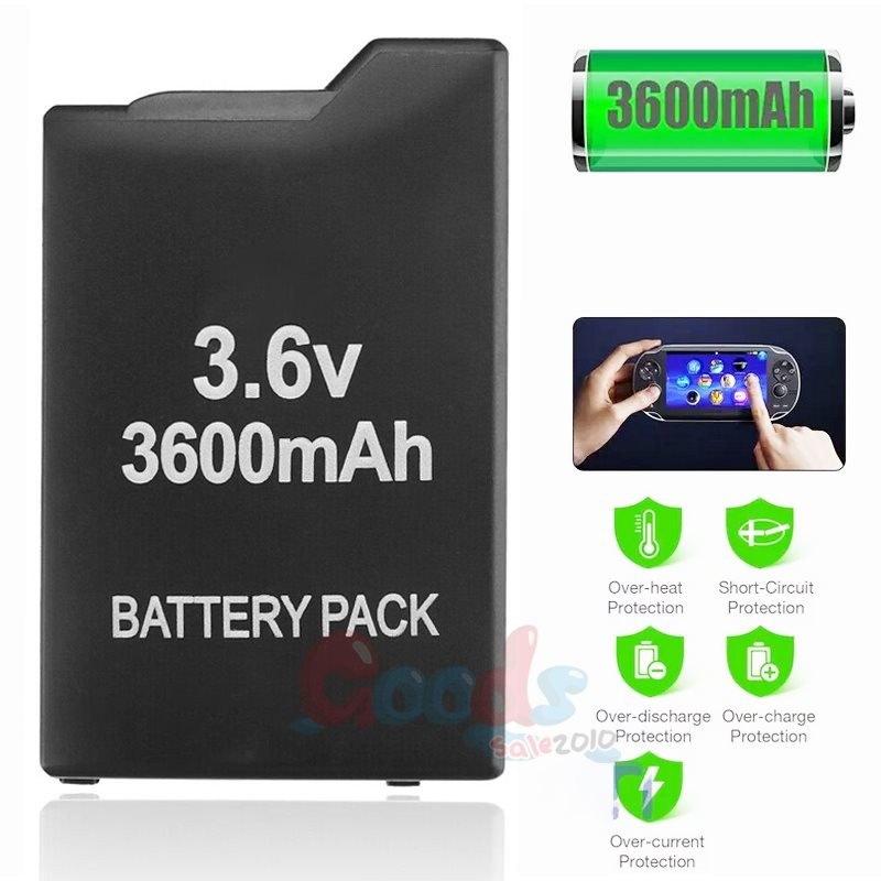 3.6V 3600mAh Rechargeable Replacement Battery for Sony PSP 2000 3000 2001 3001
