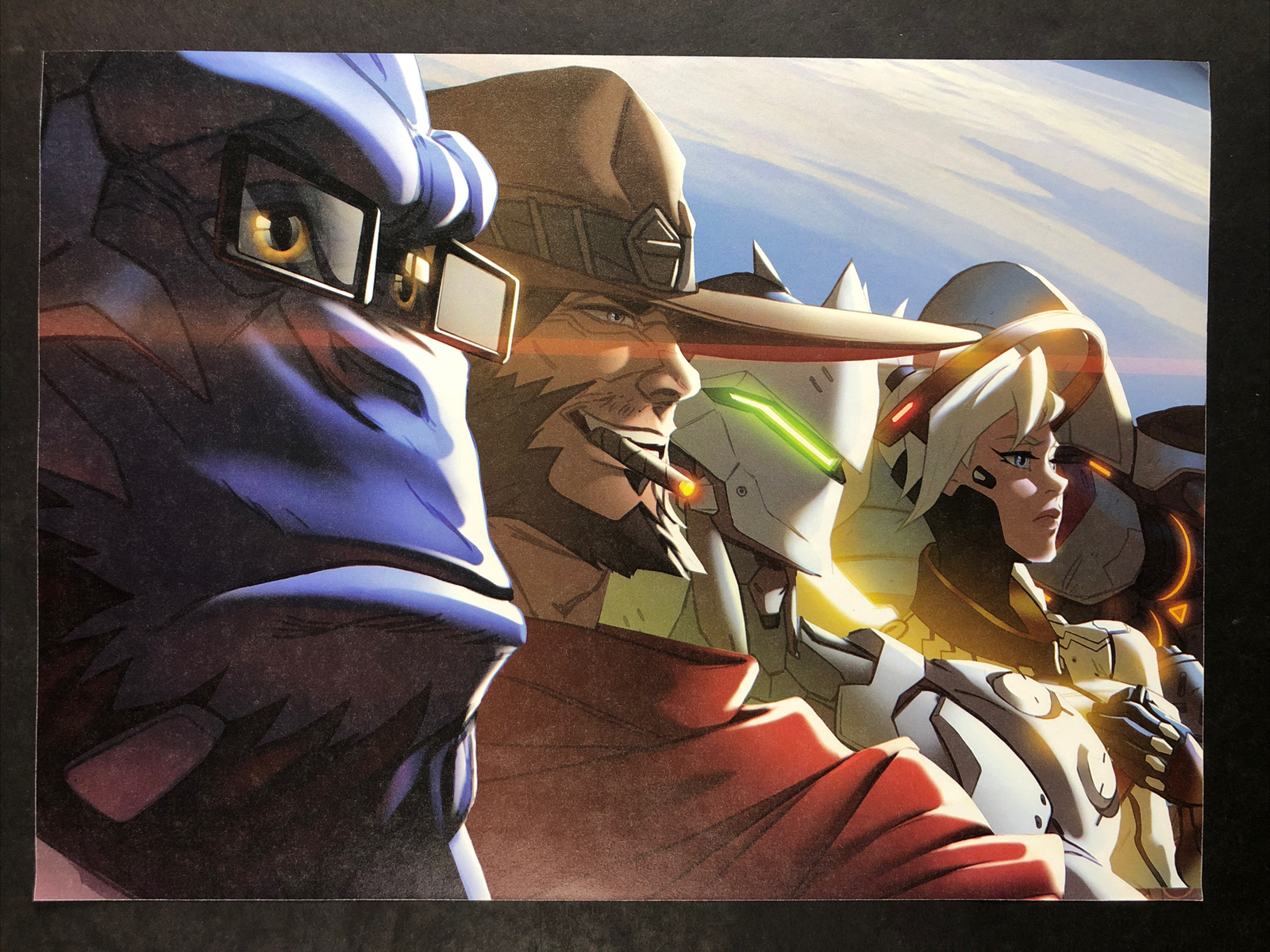 Overwatch Winston Cassidy Genji Mini Poster 8″x11″ Blizzard Video Game