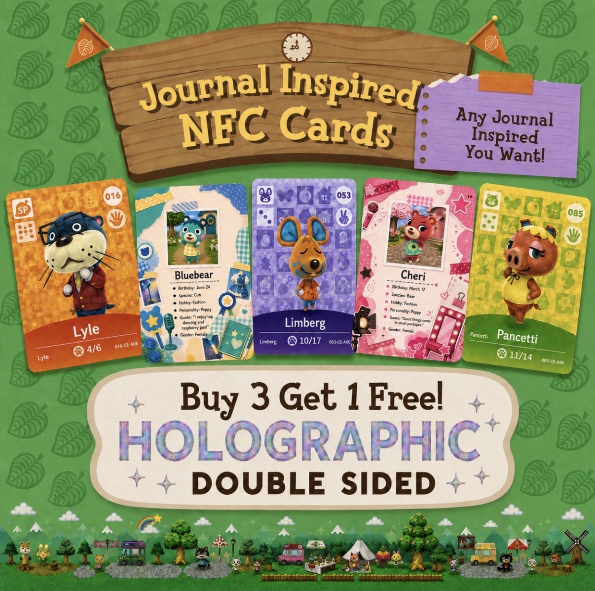 Animal Crossing NFC Amiibo Cards – ANY VILLAGER #001-448 | Premium Cards
