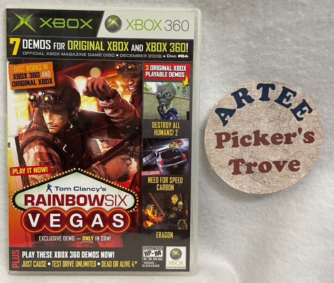 Xbox Demo Disc #64, December 2006, Rainbow Six Vegas, Destroy All Humans! 2