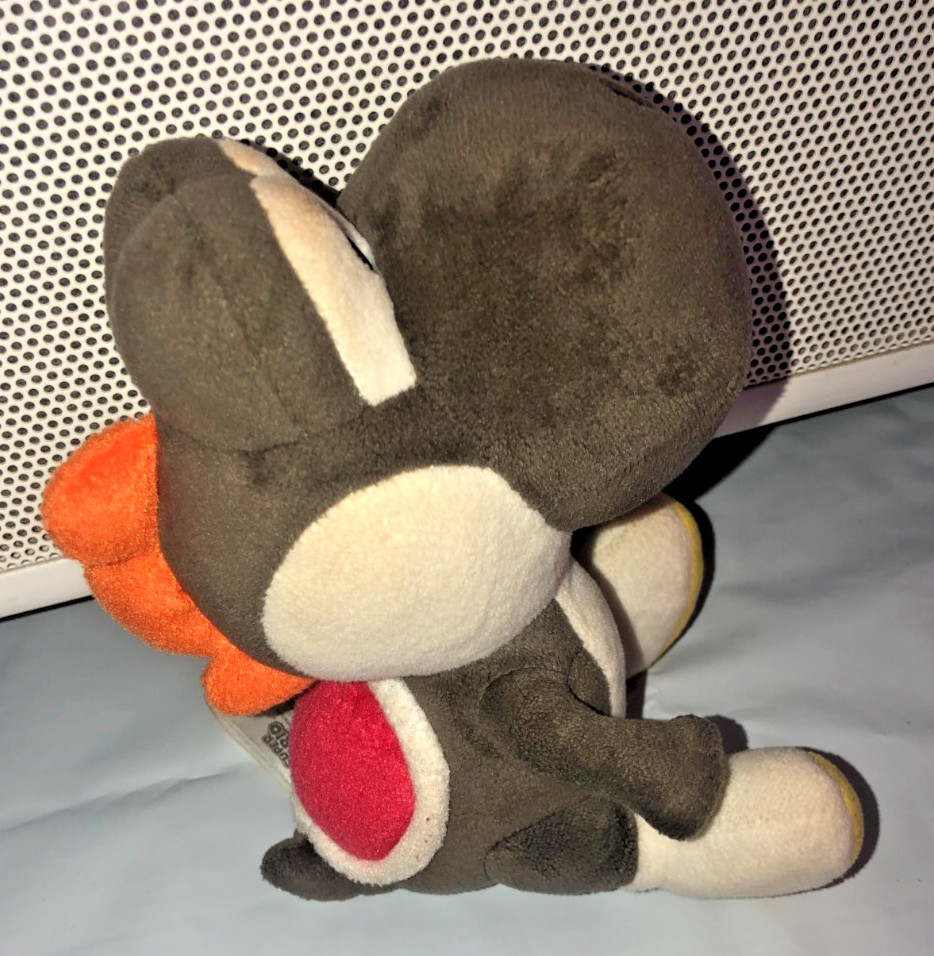 Yoshi Mario DS Plush Gray Black Little Buddy Sanei 2015 Nintendo Japan Rare B