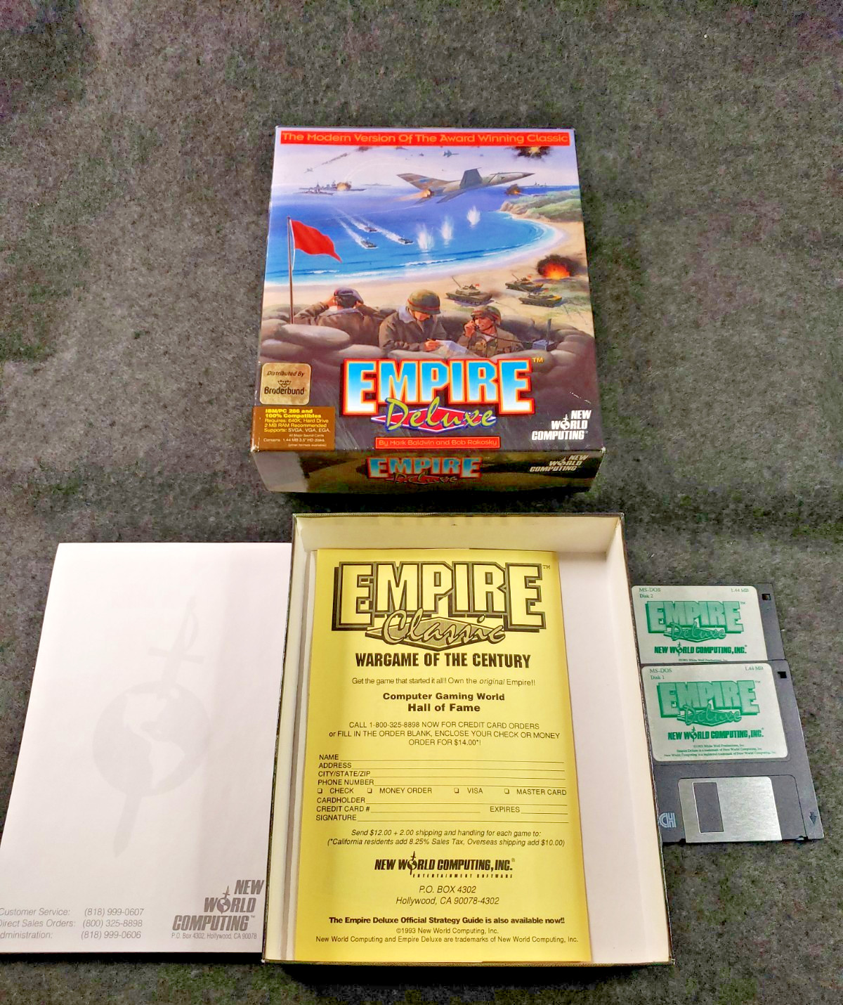 Empire Deluxe Vintage Video Game Big Box Windows PC 3.5in Disks……. (C11B4)
