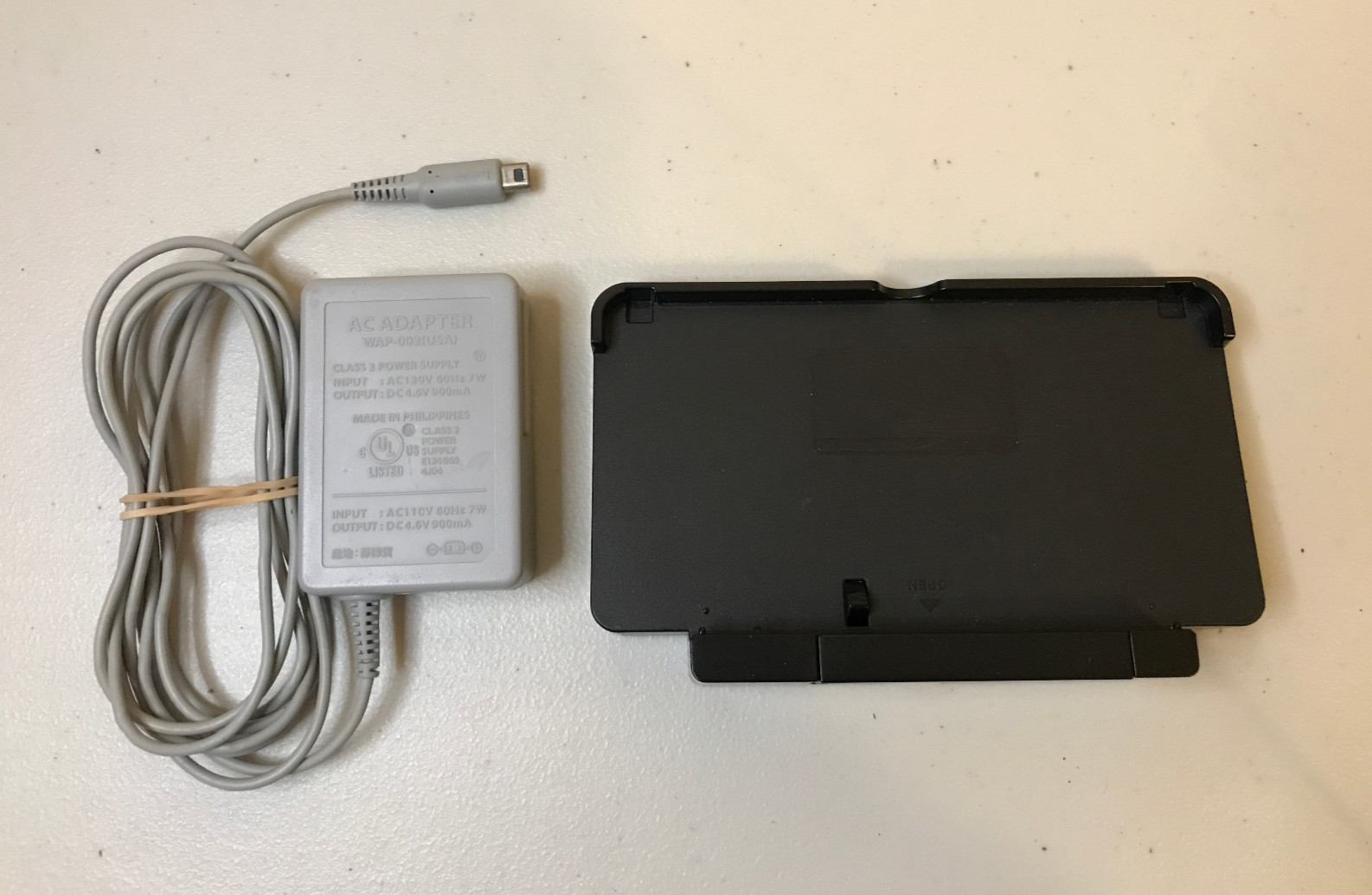 Original Nintendo 3DS Charging Dock Cradle and Power Cable – OEM Tested Working