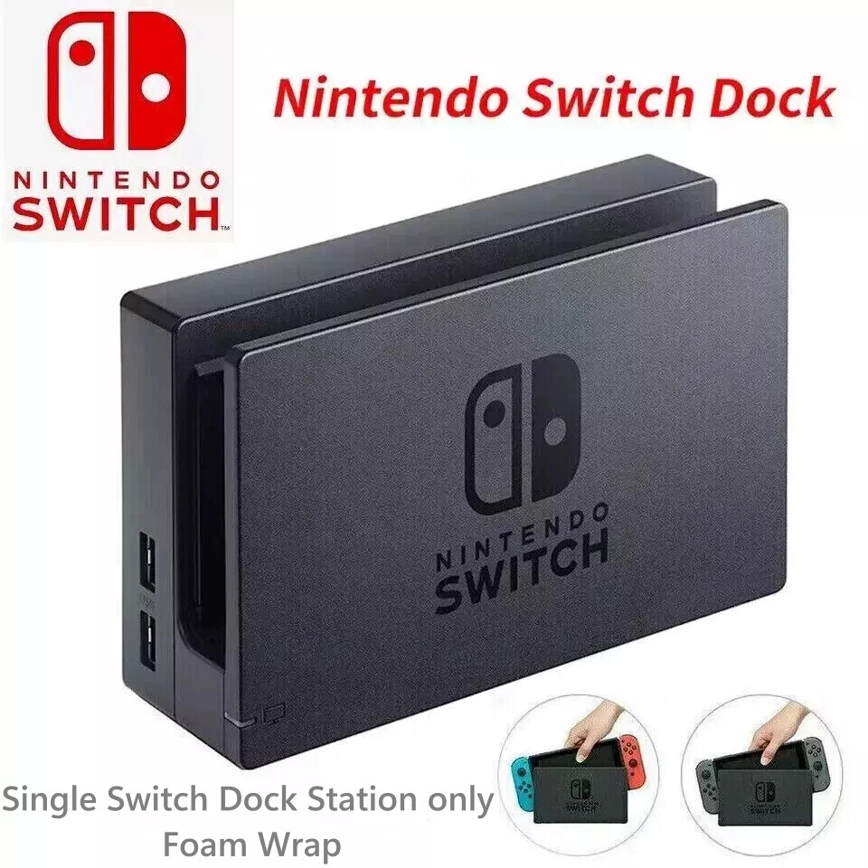New Genuine Nintendo Switch Charging TV Dock Station, single unit foam wrap
